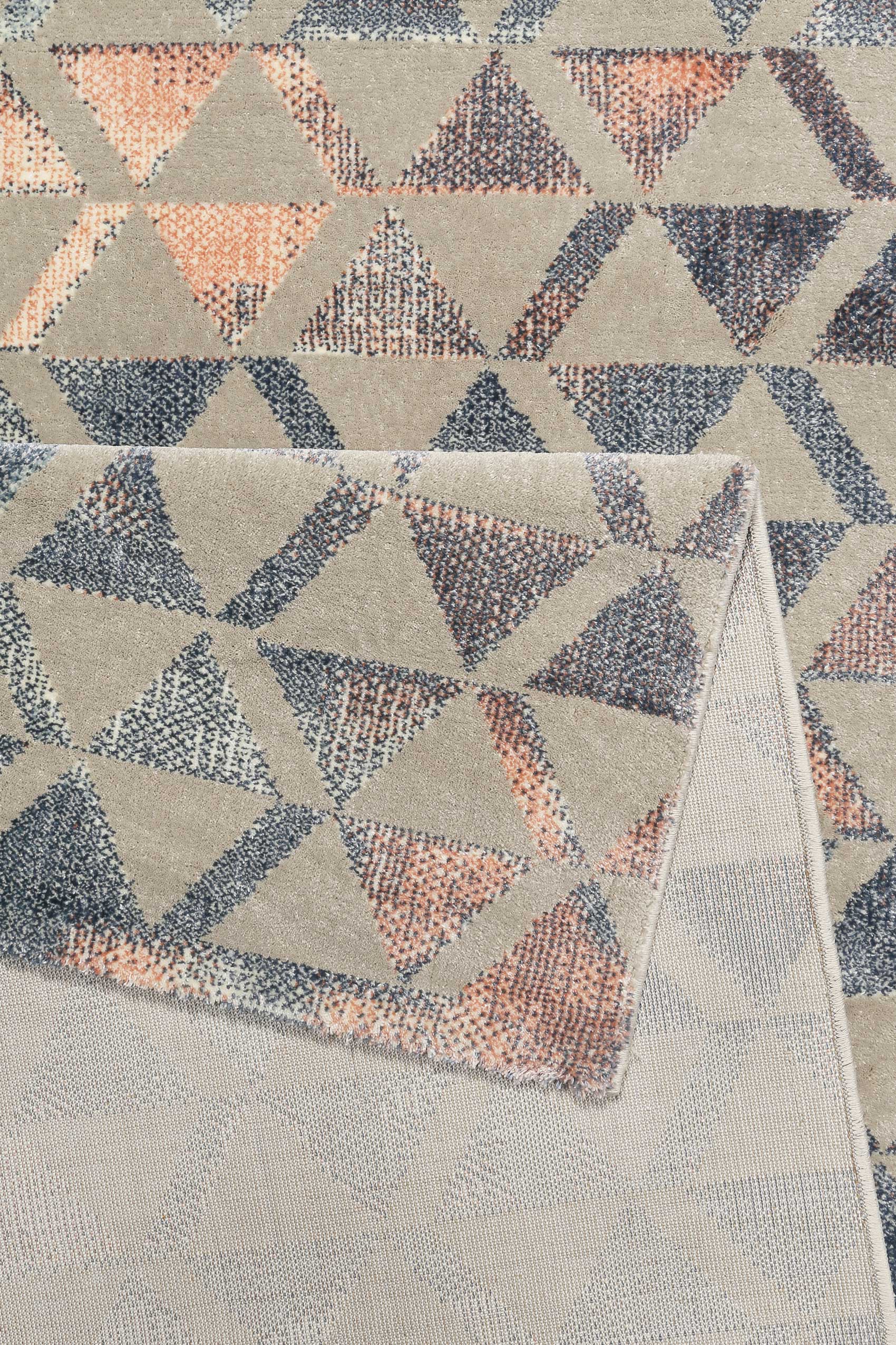 Teppich Grau Blau Rosa Kurzflor "Pearl 2.0" WECONhome