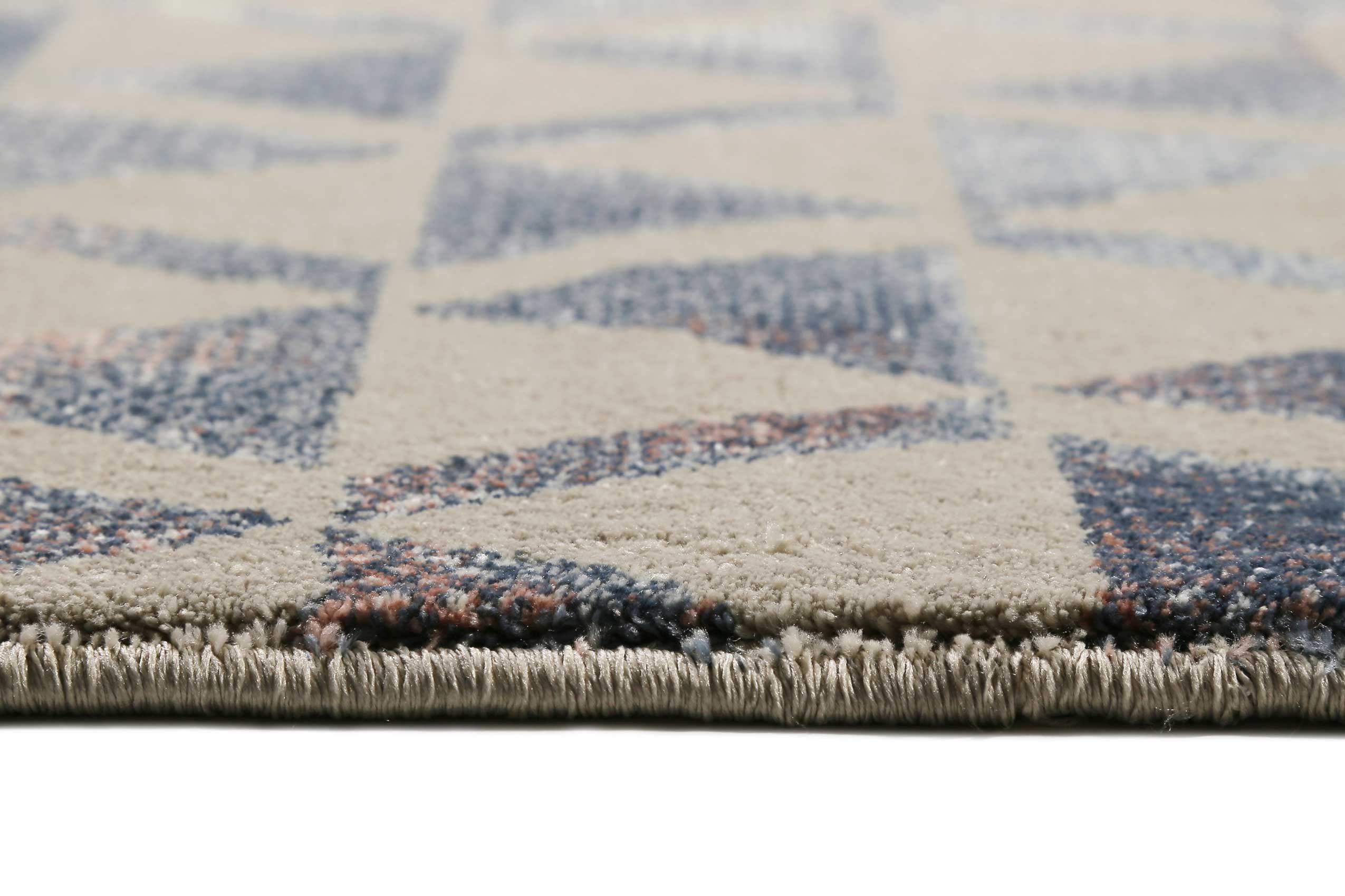 Teppich Grau Blau Rosa Kurzflor "Pearl 2.0" WECONhome