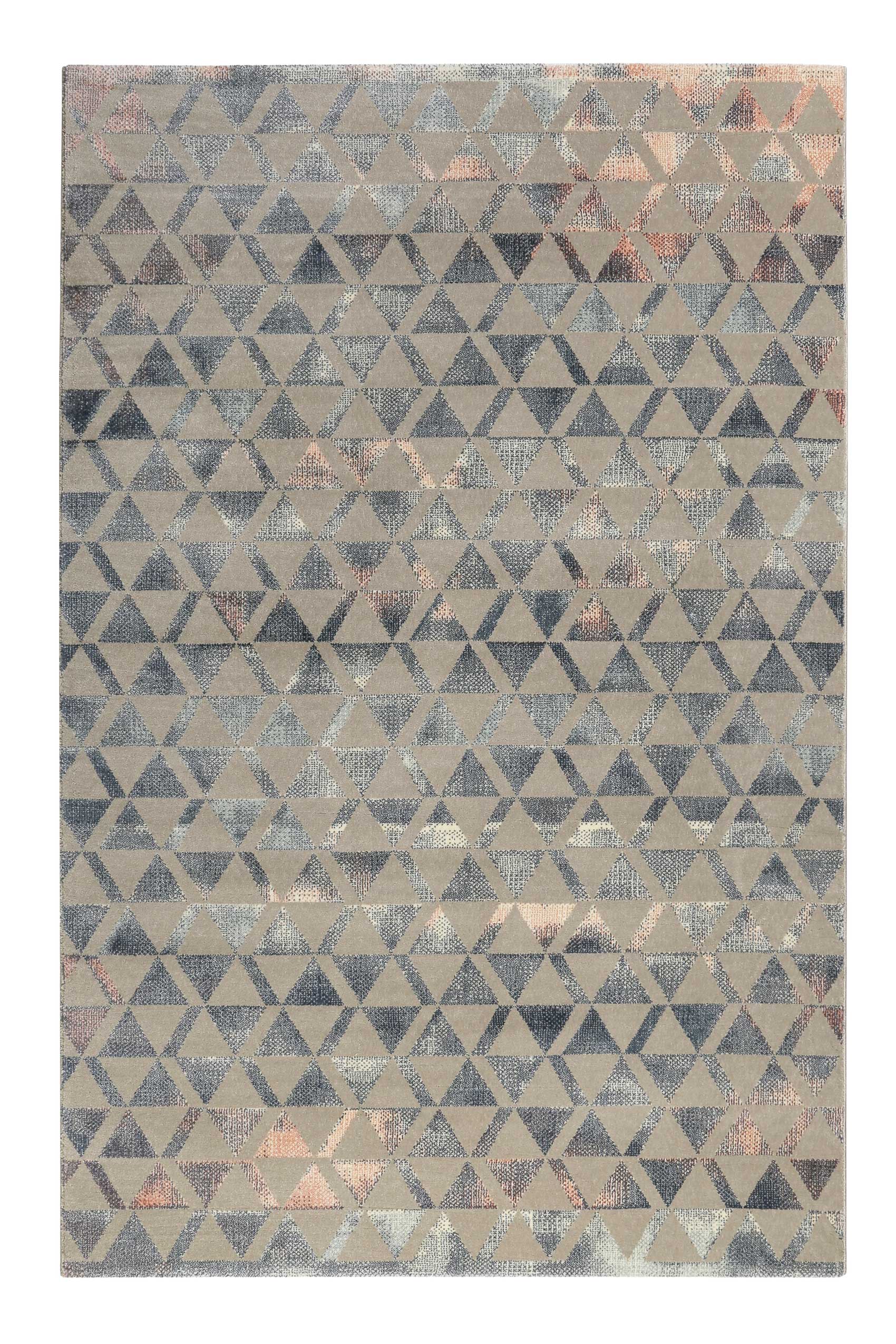 Teppich Grau Blau Rosa Kurzflor "Pearl 2.0" WECONhome