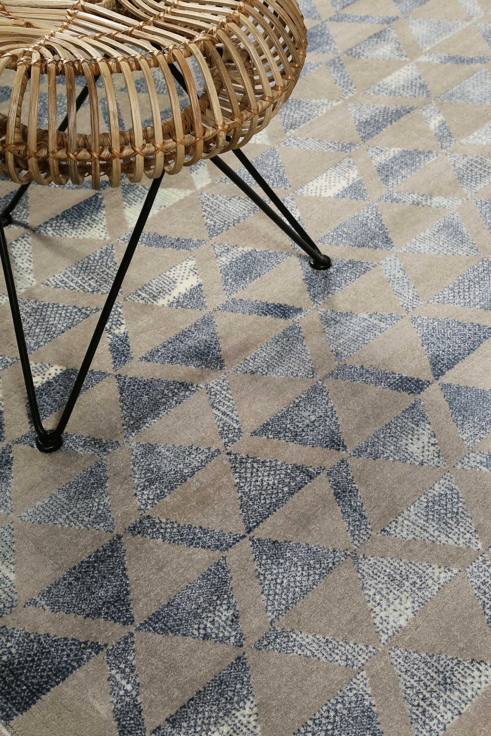 Teppich Grau Blau Silber Kurzflor "Pearl 2.0" WECONhome