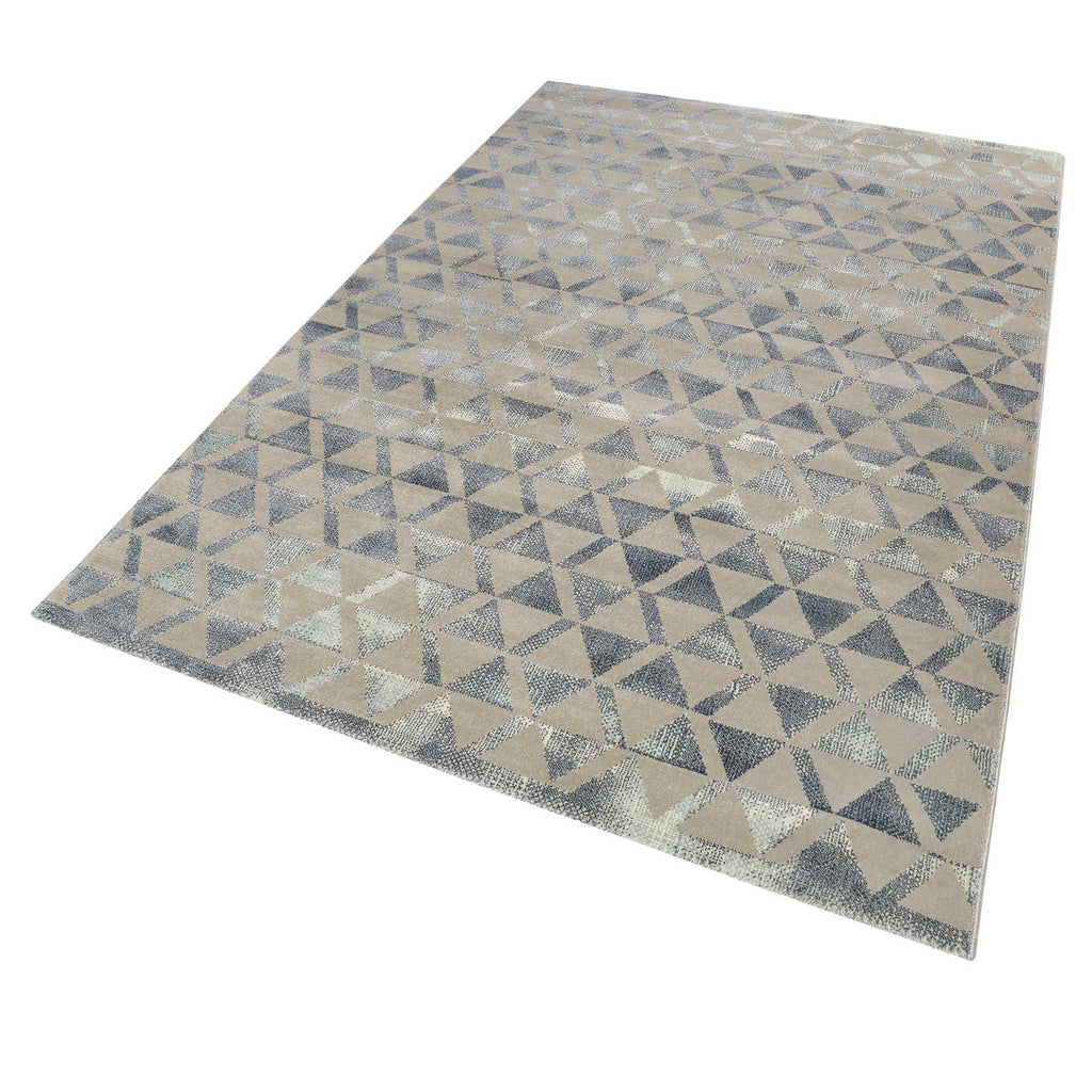 Teppich Grau Blau Silber Kurzflor "Pearl 2.0" WECONhome