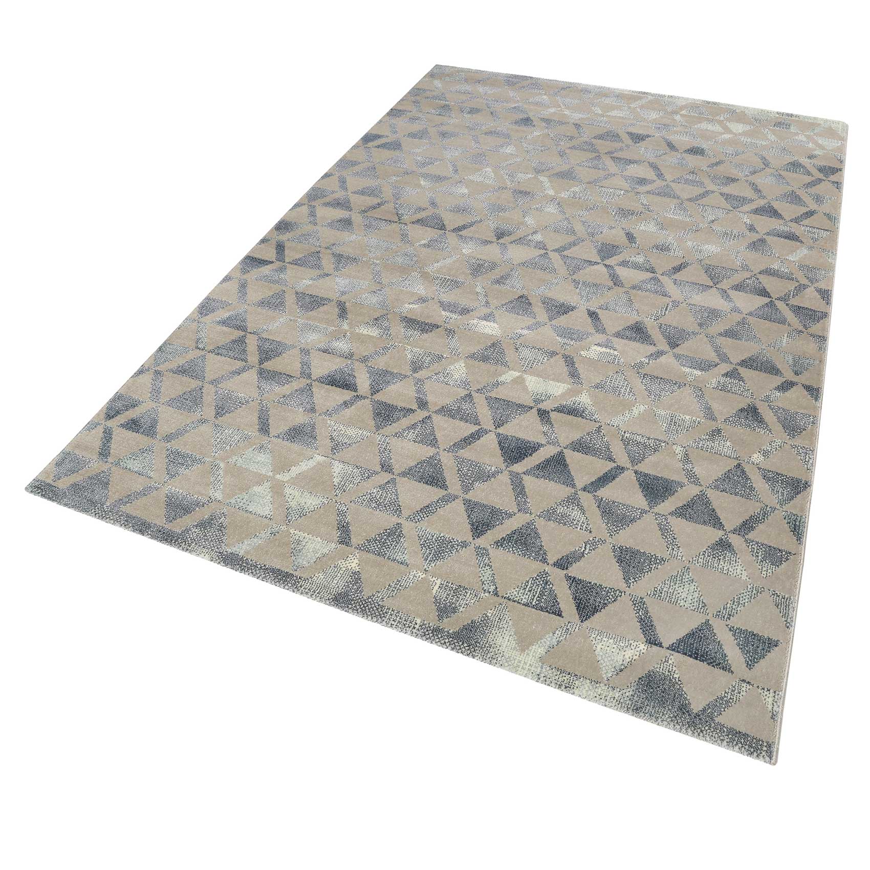 Teppich Grau Blau Silber Kurzflor "Pearl 2.0" WECONhome