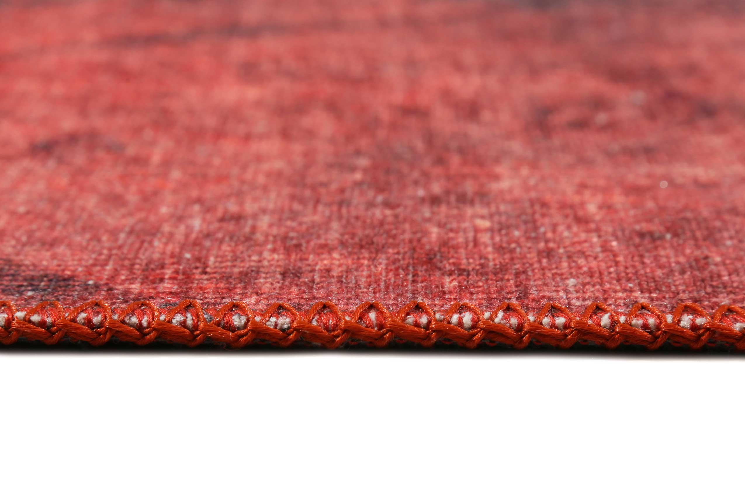 Vintage Teppich Rot Kurzflor "Pepe" WECONhome