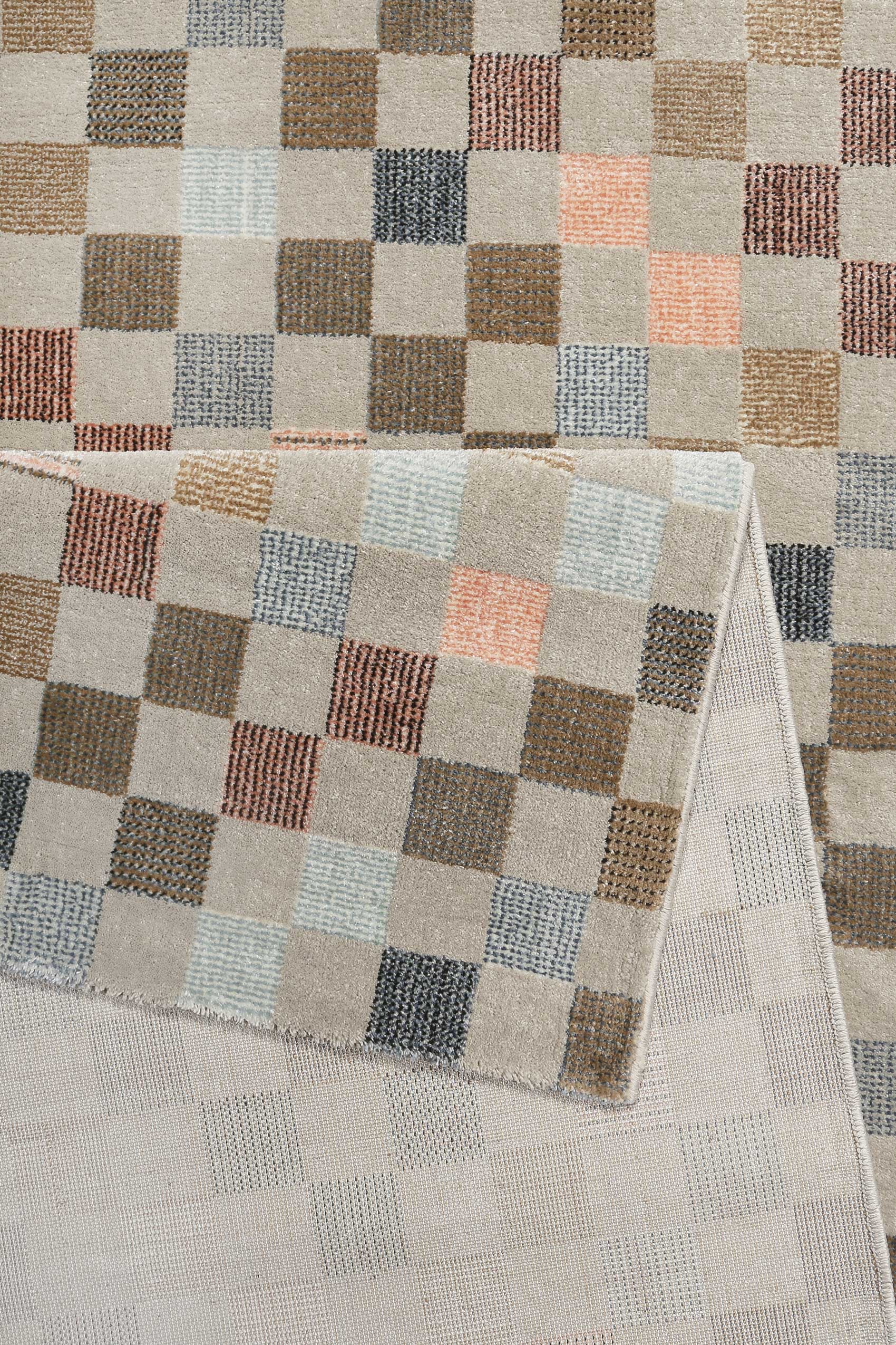 Teppich Beige Bunt Kurzflor "Physical 2.0" WECONhome