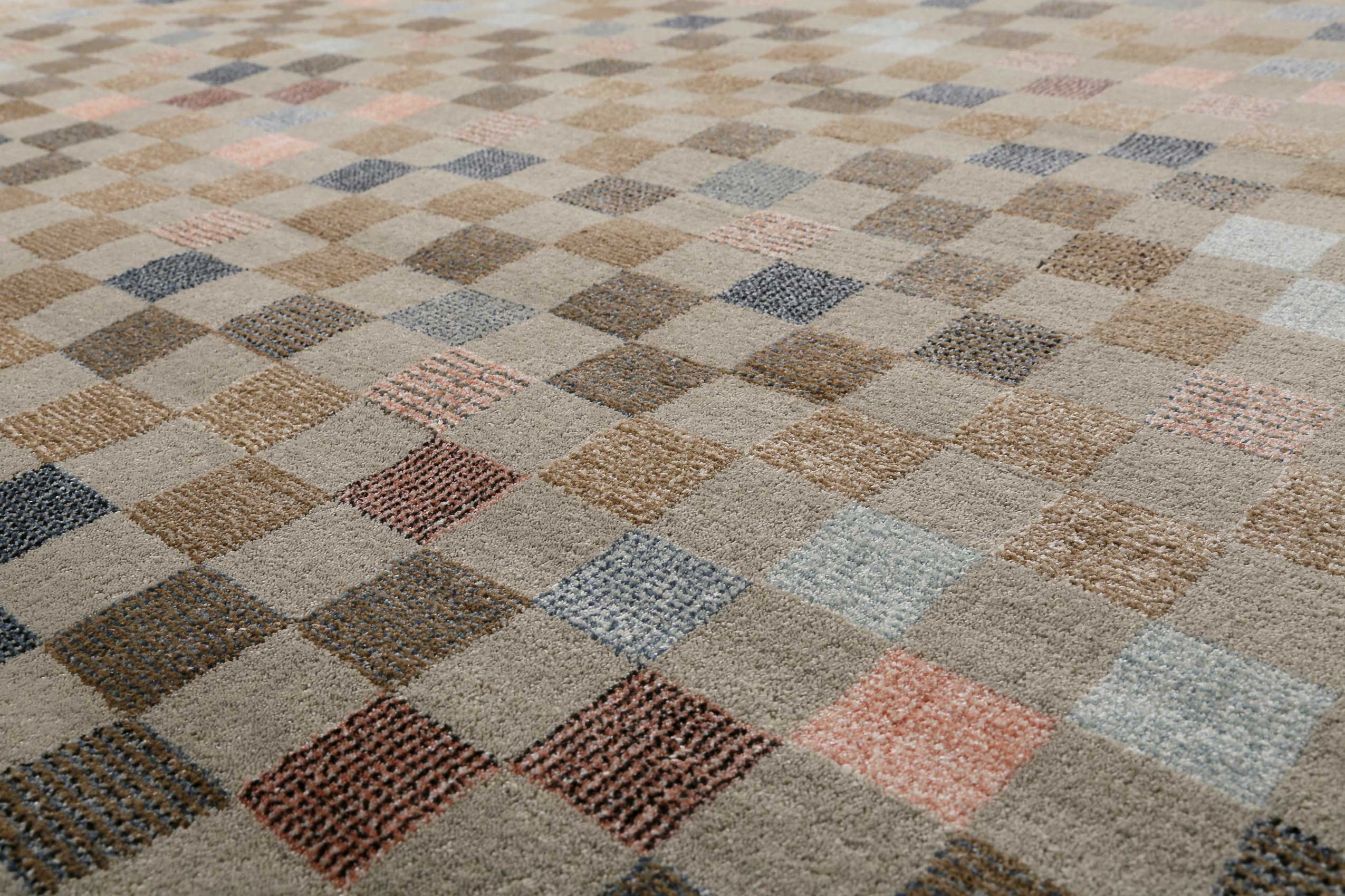 Teppich Beige Bunt Kurzflor "Physical 2.0" WECONhome