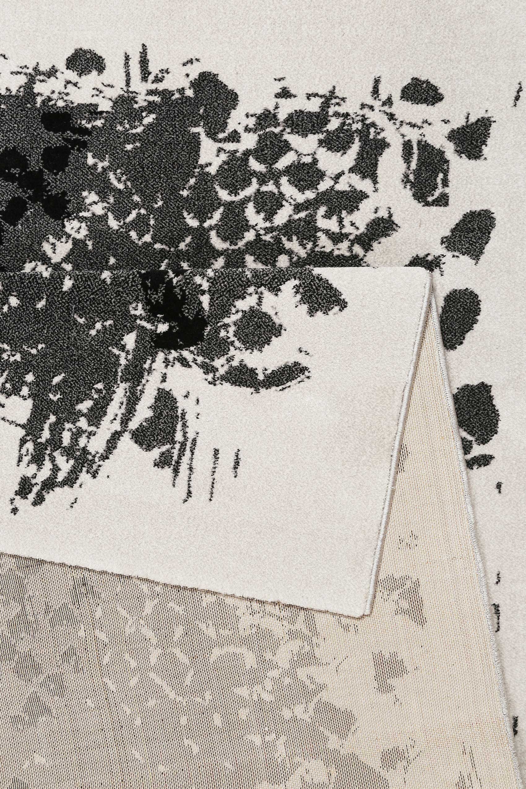 Teppich Animal Print Grau Silber "Phyton" WECONhome