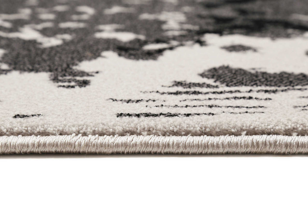 Teppich Animal Print Grau Silber "Phyton" WECONhome