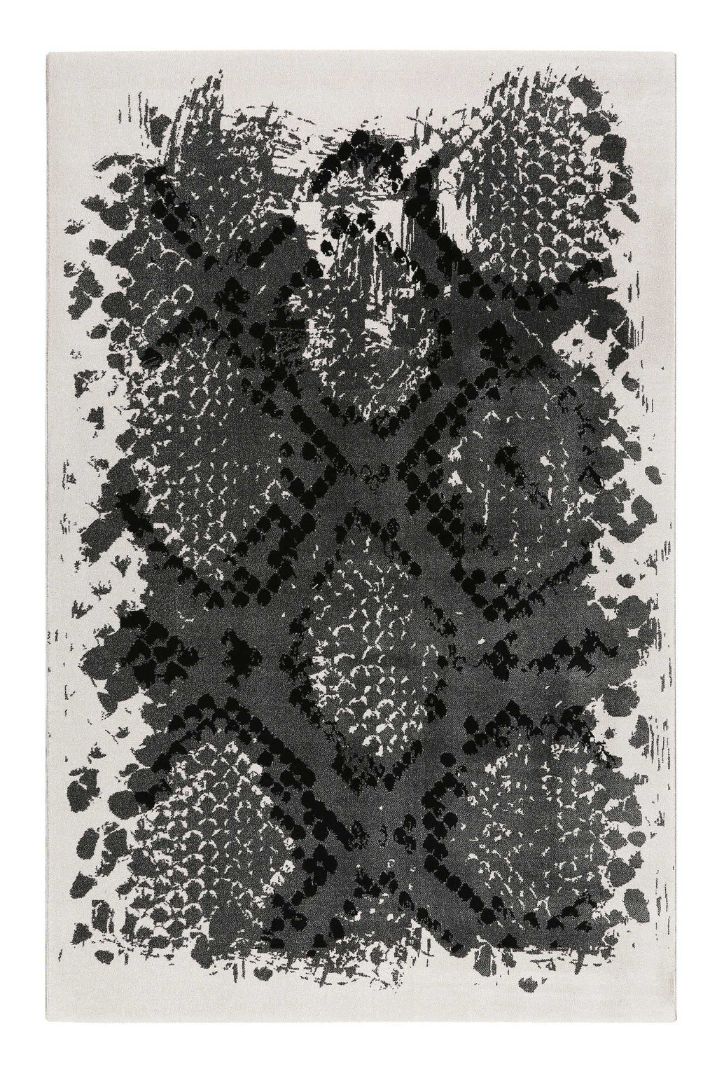Teppich Animal Print Grau Silber "Phyton" WECONhome