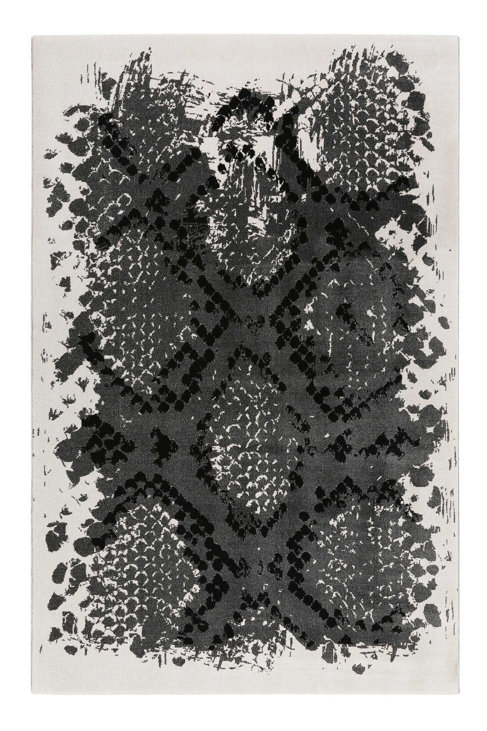 Teppich Animal Print Grau Silber "Phyton" WECONhome