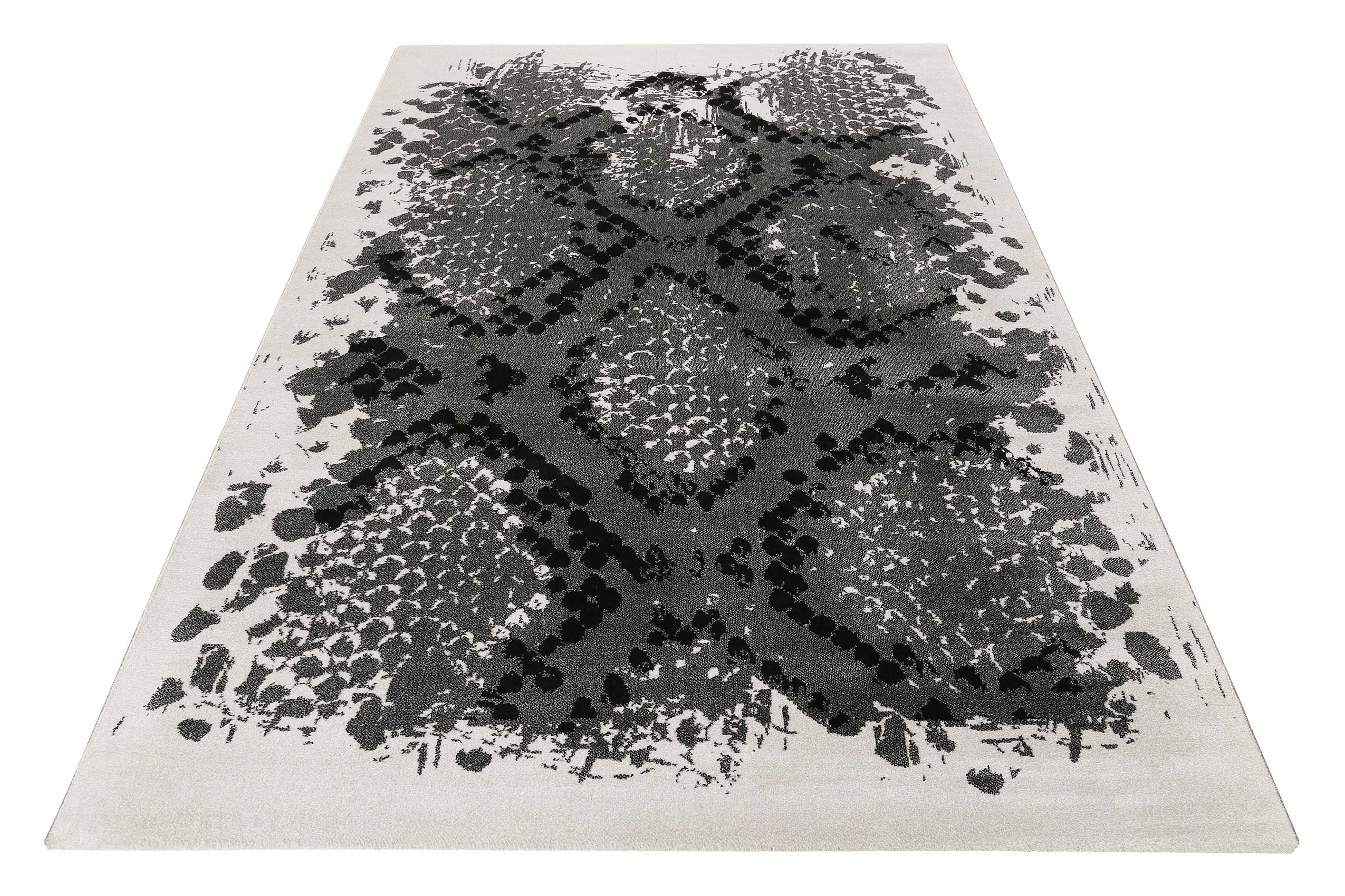 Teppich Animal Print Grau Silber "Phyton" WECONhome