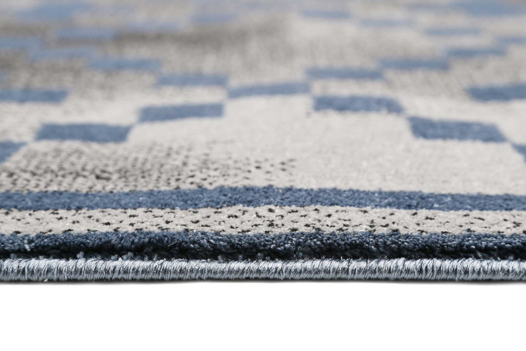 Teppich Grau Blau Kurzflor "Pleasure 2.0" WECONhome
