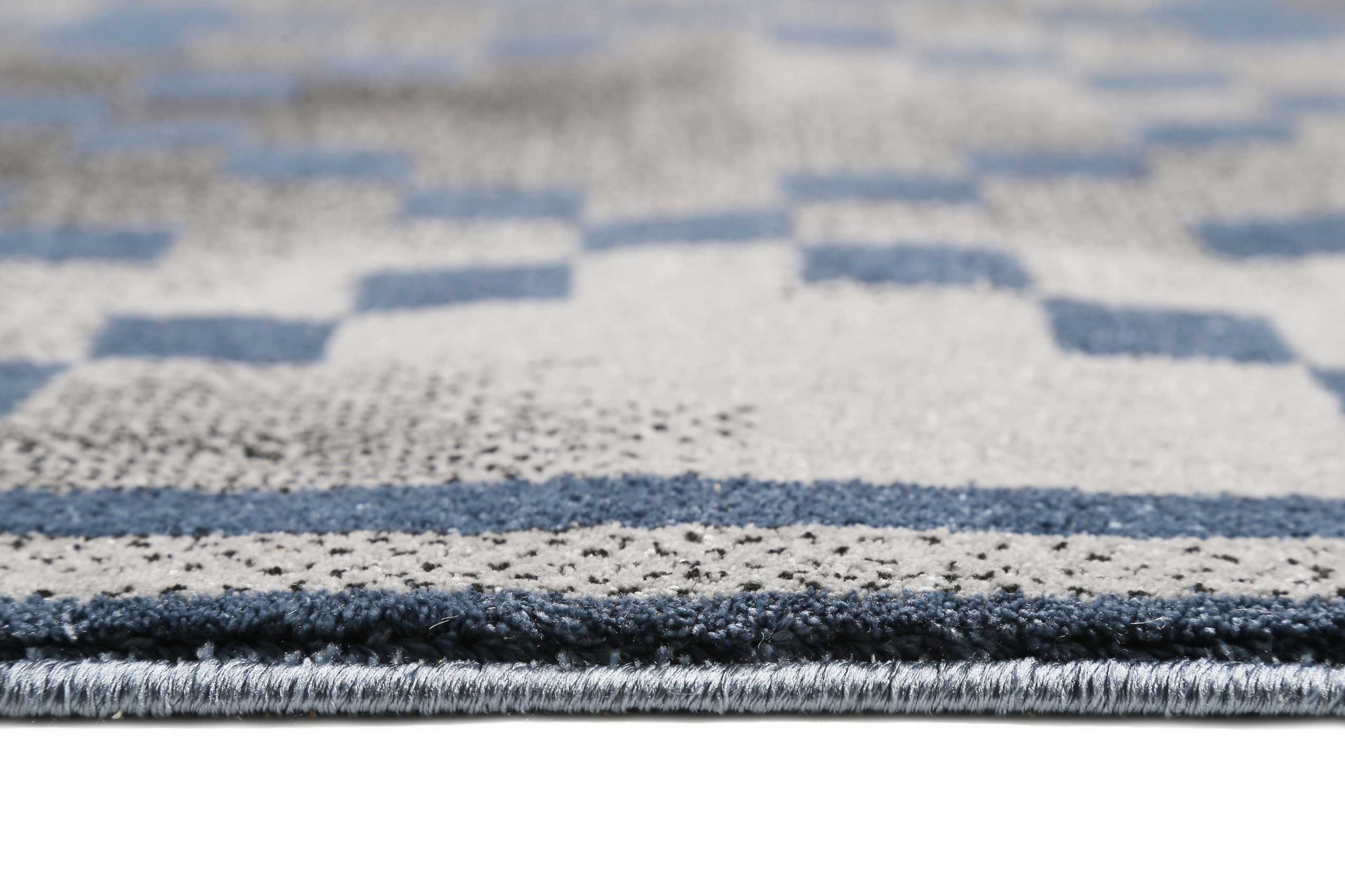 Teppich Grau Blau Kurzflor "Pleasure 2.0" WECONhome