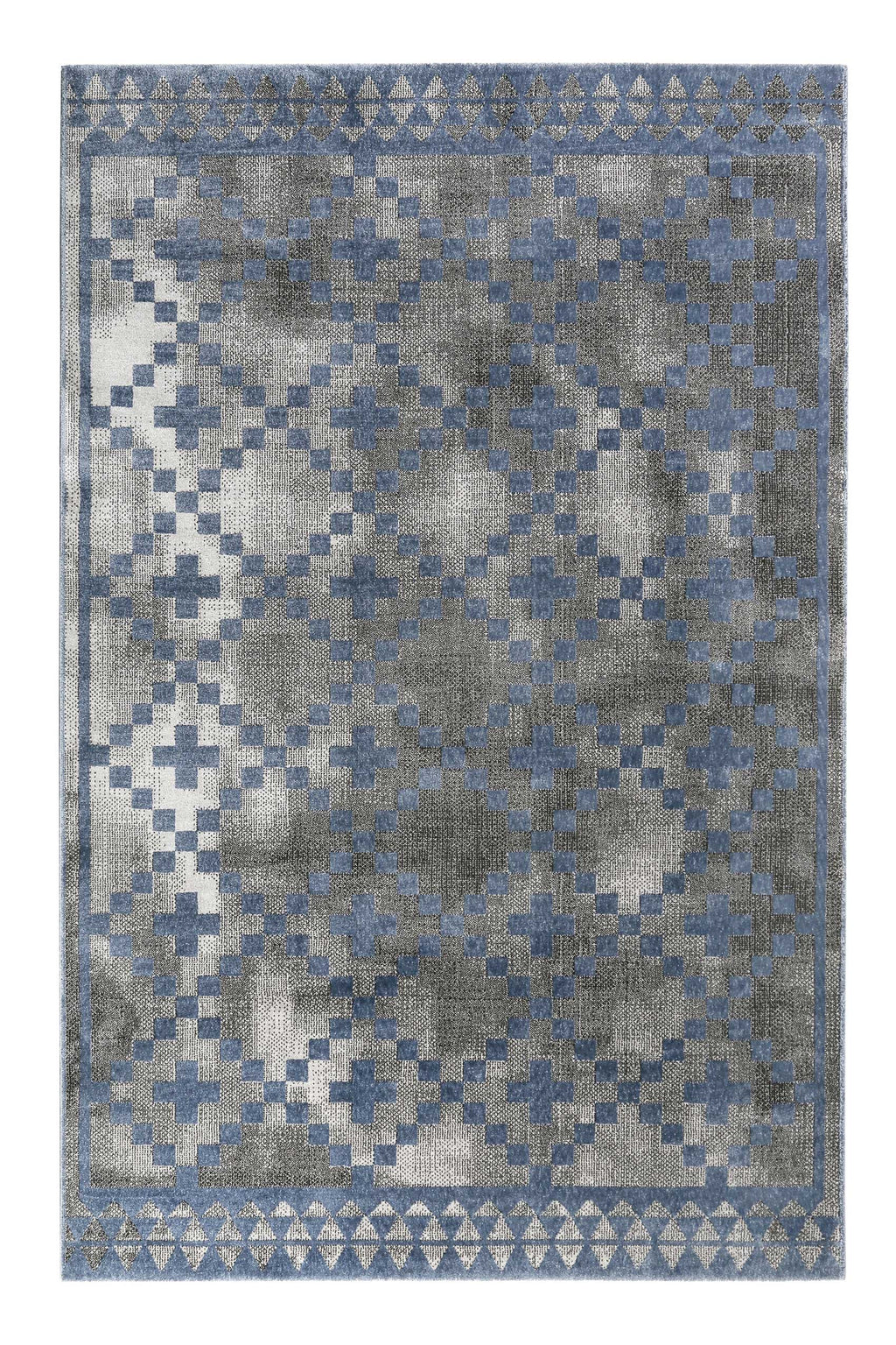Teppich Grau Blau Kurzflor "Pleasure 2.0" WECONhome