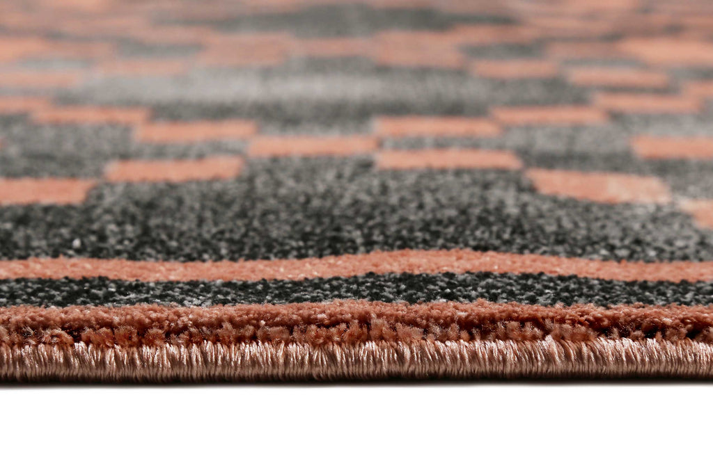 Teppich Grau Koralle Kurzflor "Pleasure 2.0" WECONhome