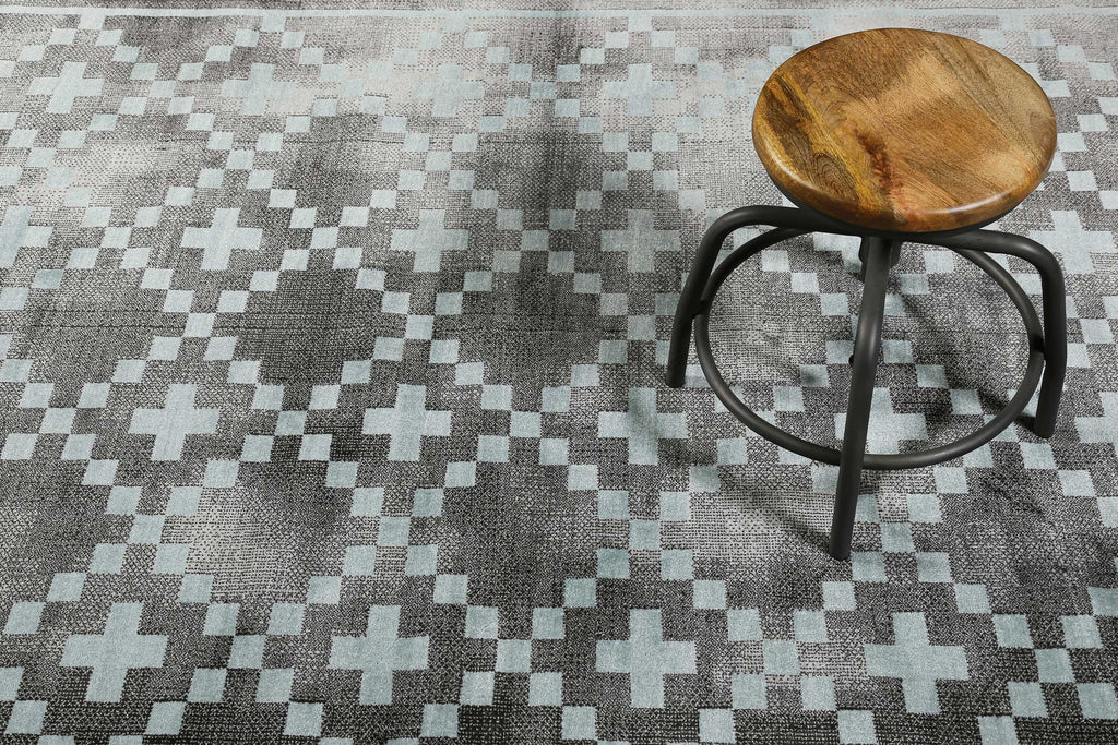 Teppich Grau Türkis Kurzflor "Pleasure 2.0" WECONhome