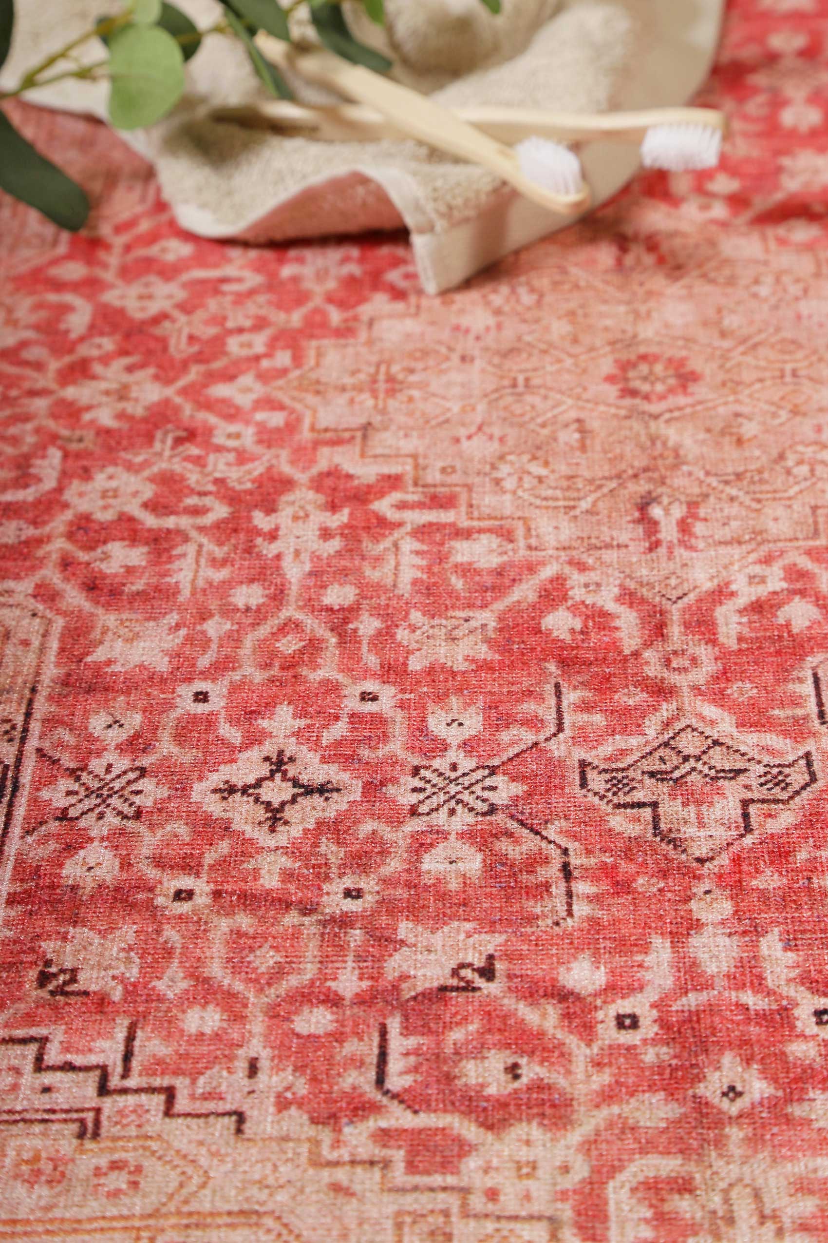 Badteppich Rot Vintage Oriental "Polaroid" WECONhome