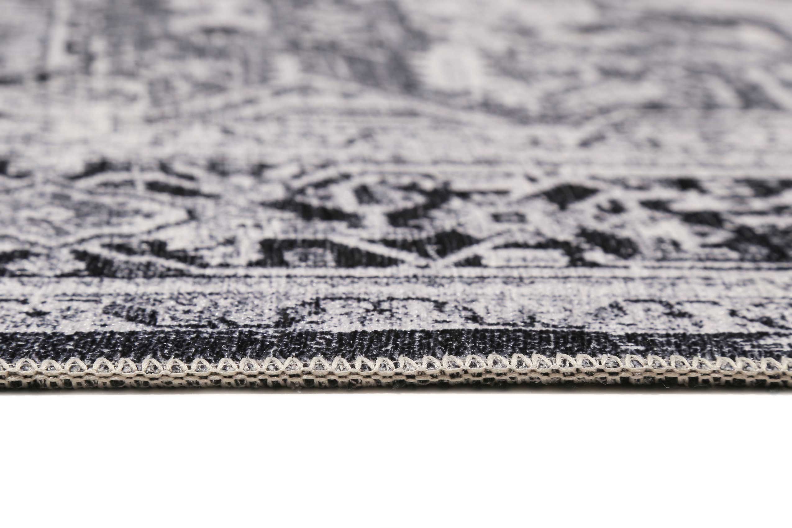 Vintage Teppich Grau Kurzflor "Seelace" WECONhome