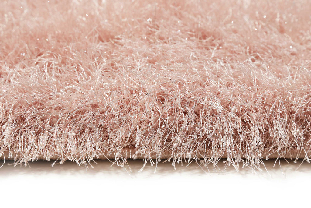 Teppich Rosa glänzend Hochflor "Shiny Touch" WECONhome