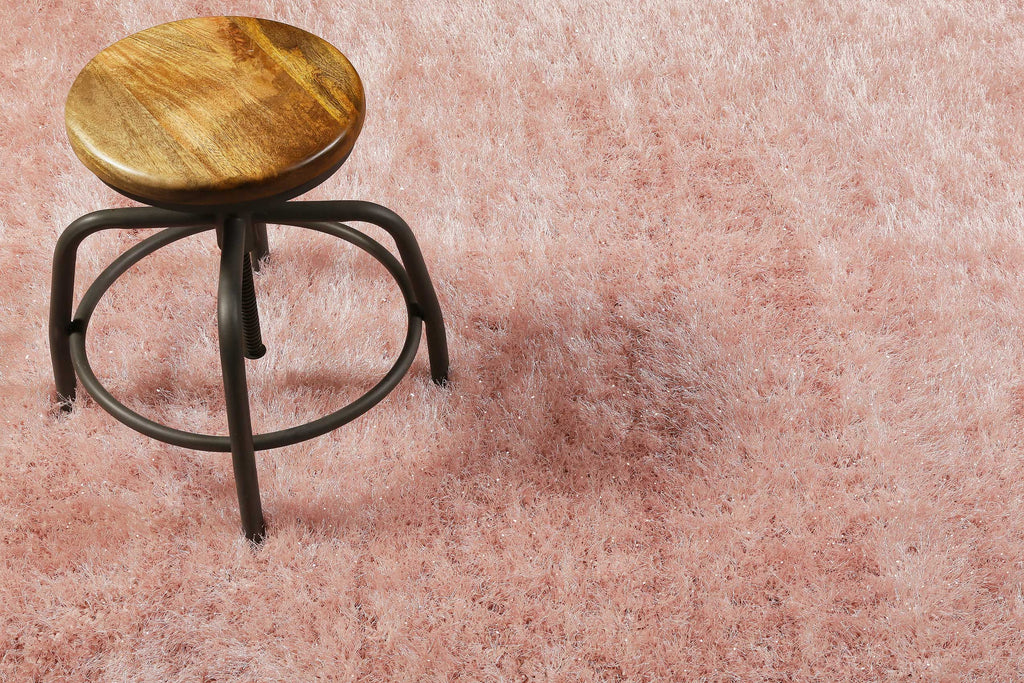 Teppich Rosa glänzend Hochflor "Shiny Touch" WECONhome