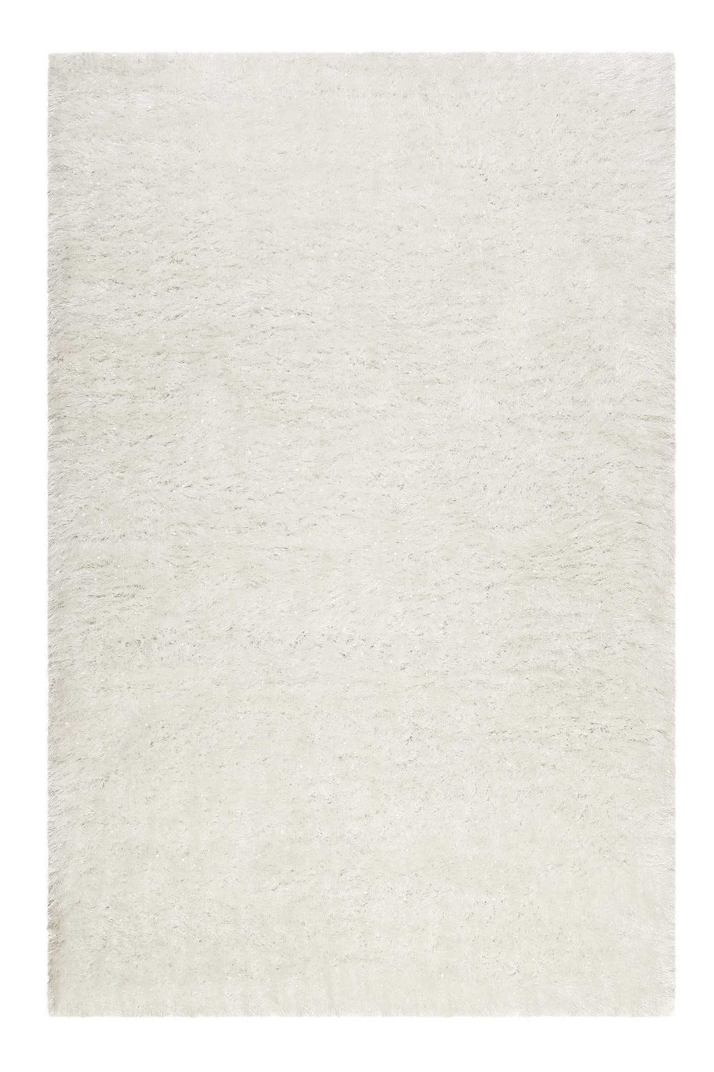 Teppich Creme Weiß glänzend Hochflor "Shiny Touch" WECONhome