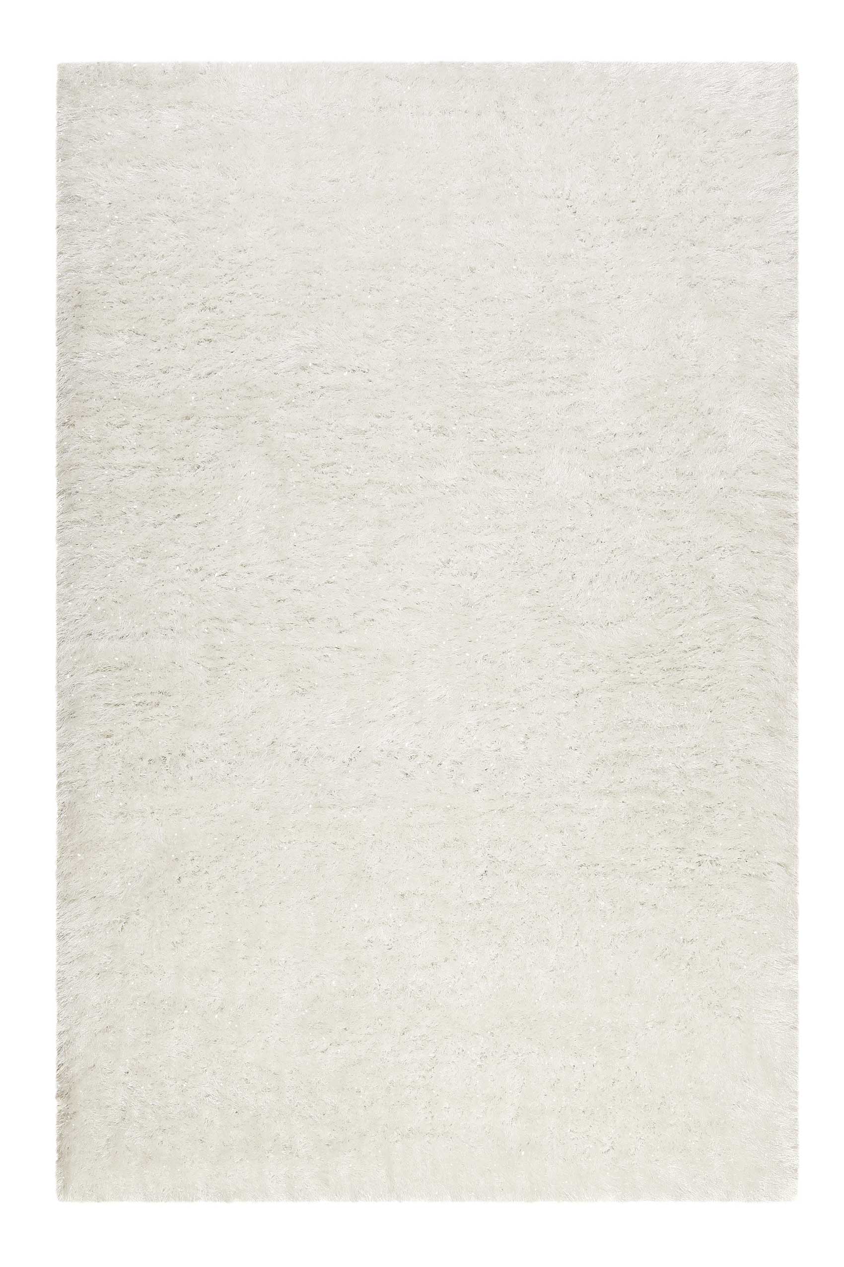 Teppich Creme Weiß glänzend Hochflor "Shiny Touch" WECONhome