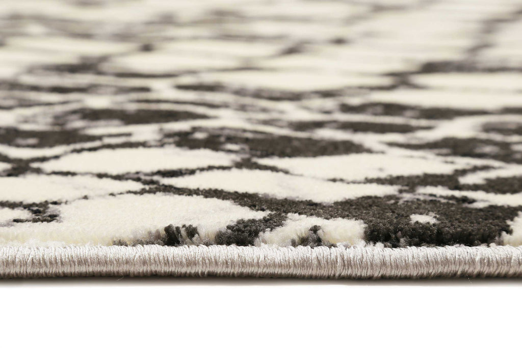 Teppich Animal Print Grau Schwarz "Snake" WECONhome