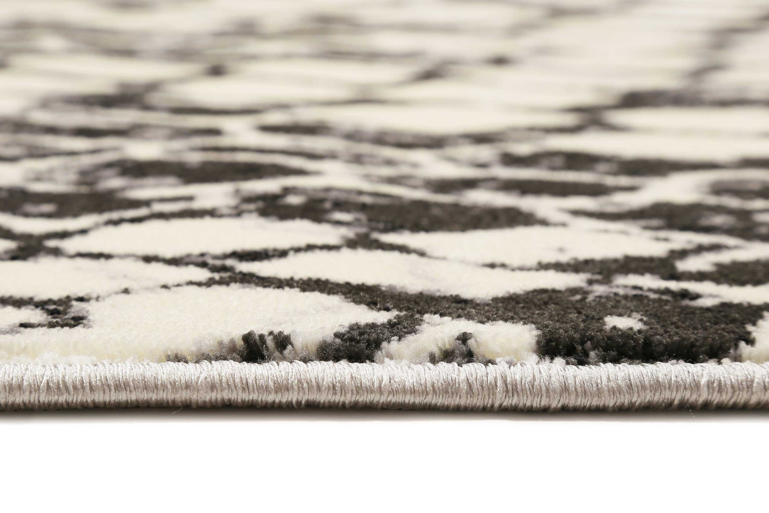 Teppich Animal Print Grau Schwarz "Snake" WECONhome