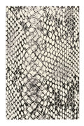 Teppich Animal Print Grau Schwarz "Snake" WECONhome
