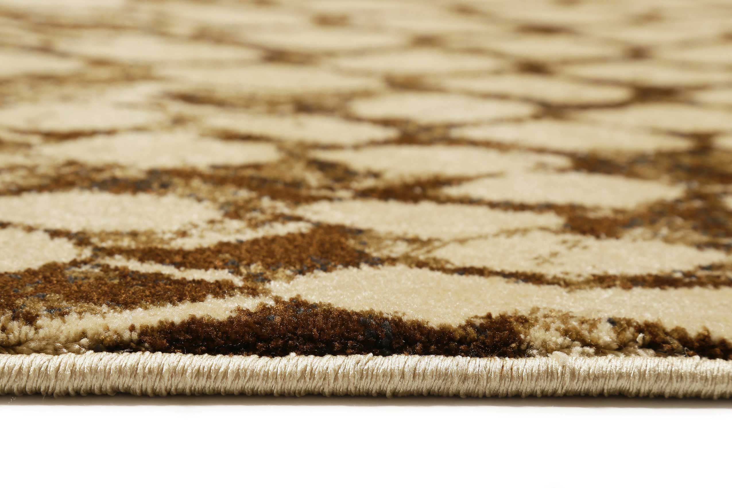 Teppich Animal Print Beige Braun "Snake" WECONhome