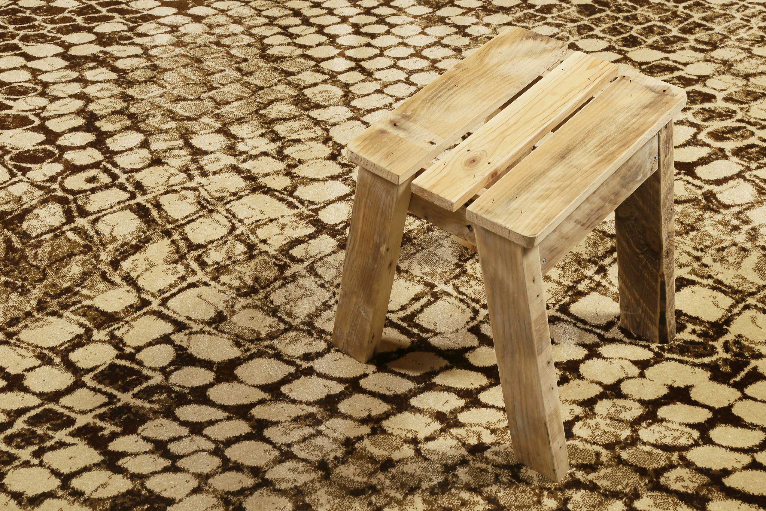 Teppich Animal Print Beige Braun "Snake" WECONhome