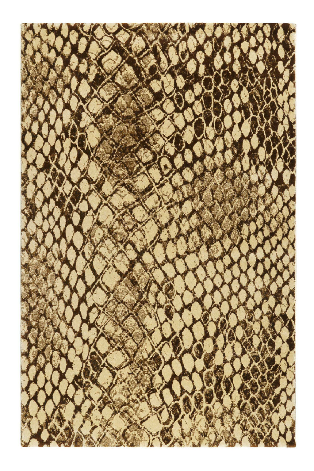 Teppich Animal Print Beige Braun "Snake" WECONhome