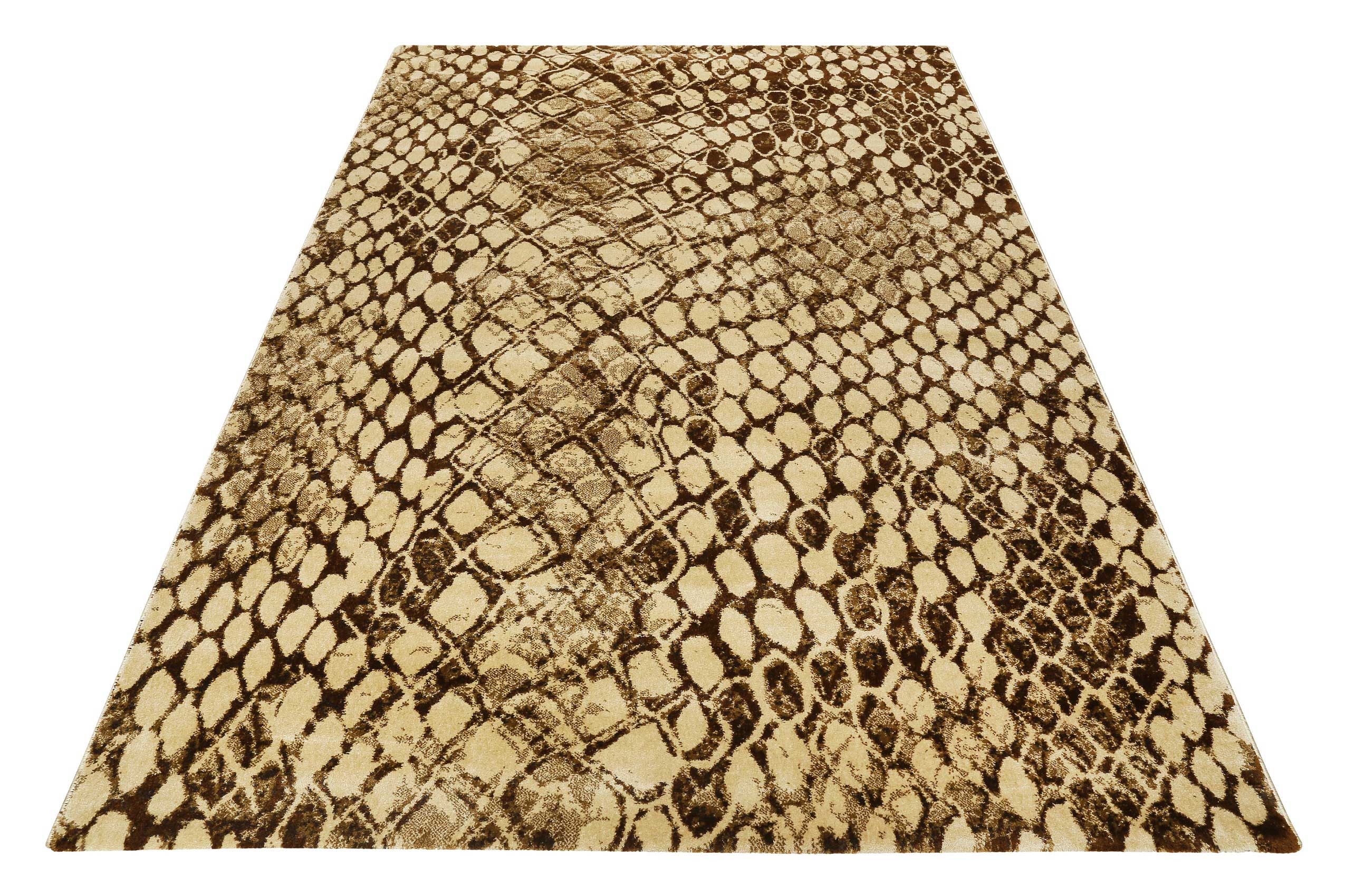 Teppich Animal Print Beige Braun "Snake" WECONhome