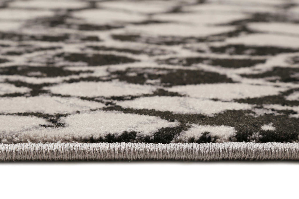 Teppich Animal Print Grau Silber "Snake" WECONhome