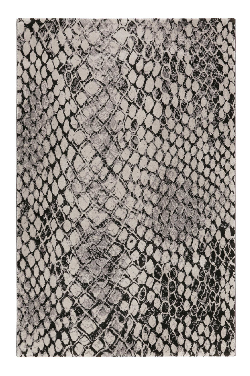 Teppich Animal Print Grau Silber "Snake" WECONhome