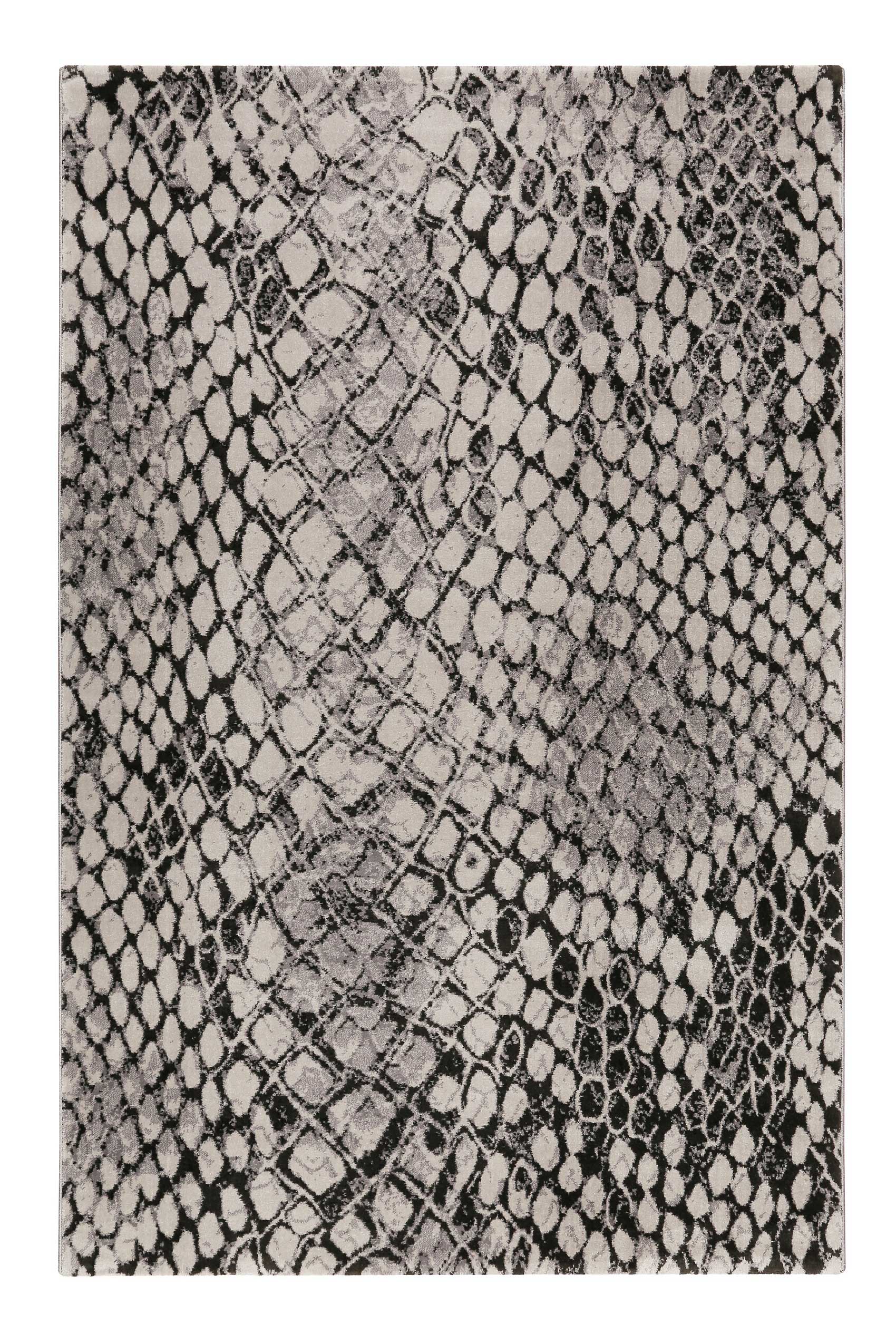 Teppich Animal Print Grau Silber "Snake" WECONhome