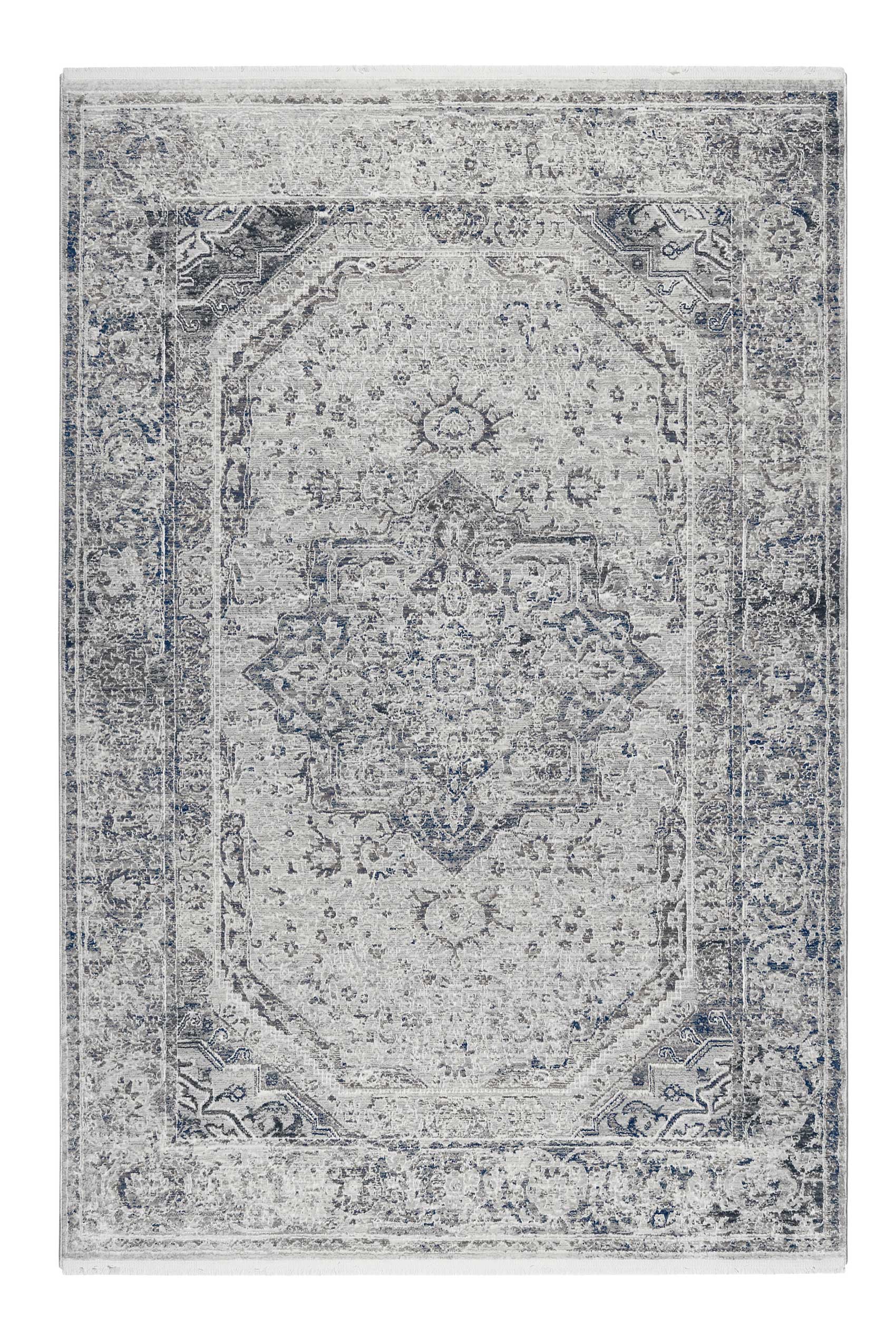 Teppich Grau Blau Vintage Kurzflor "SoHo Touch" WECONhome
