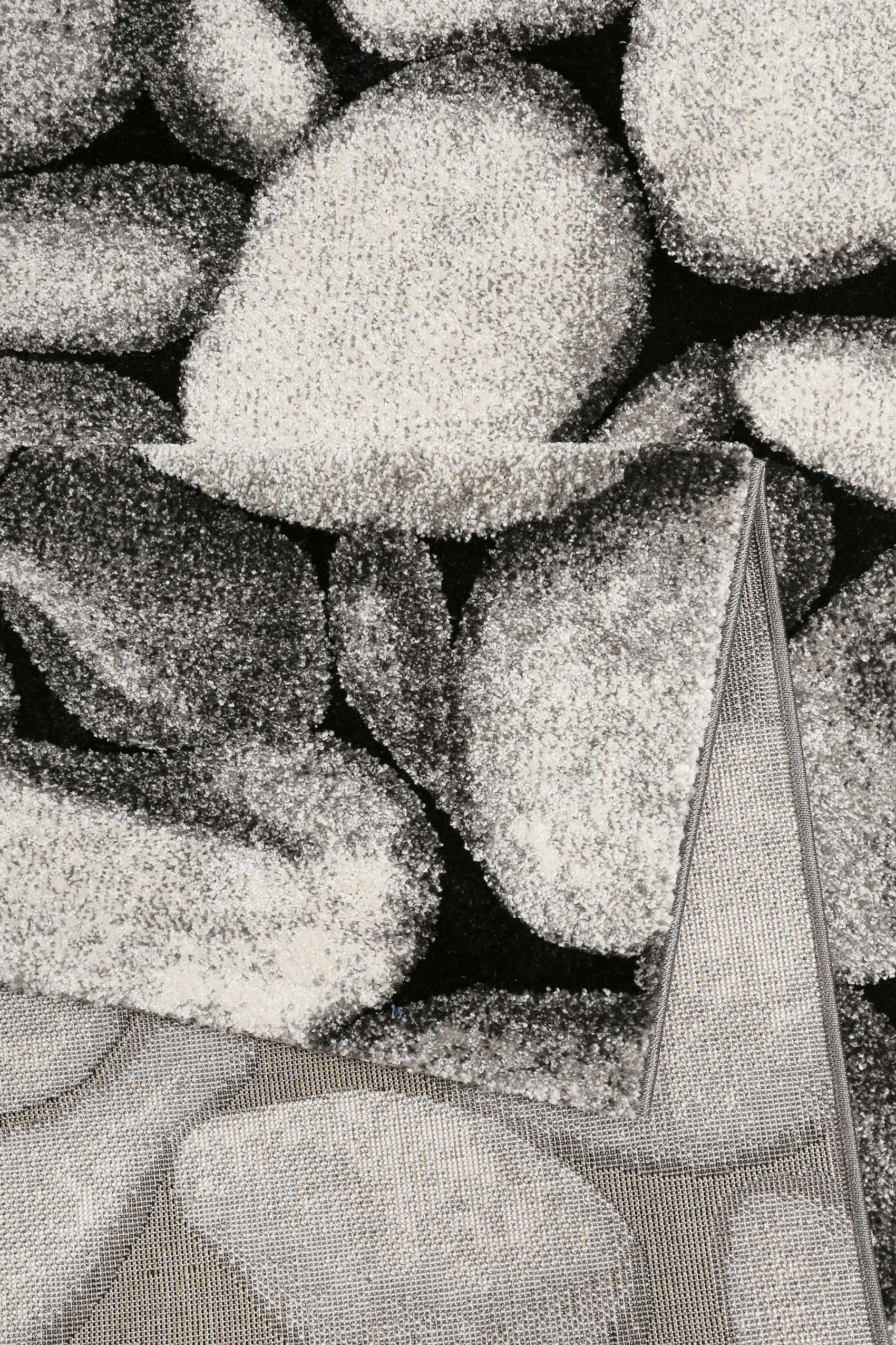 Teppich Grau Anthrazit Kurzflor "Stony Island" WECONhome