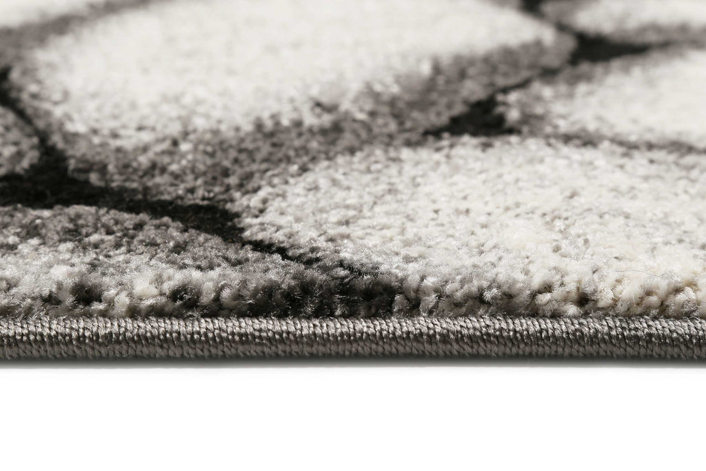 Teppich Grau Anthrazit Kurzflor "Stony Island" WECONhome