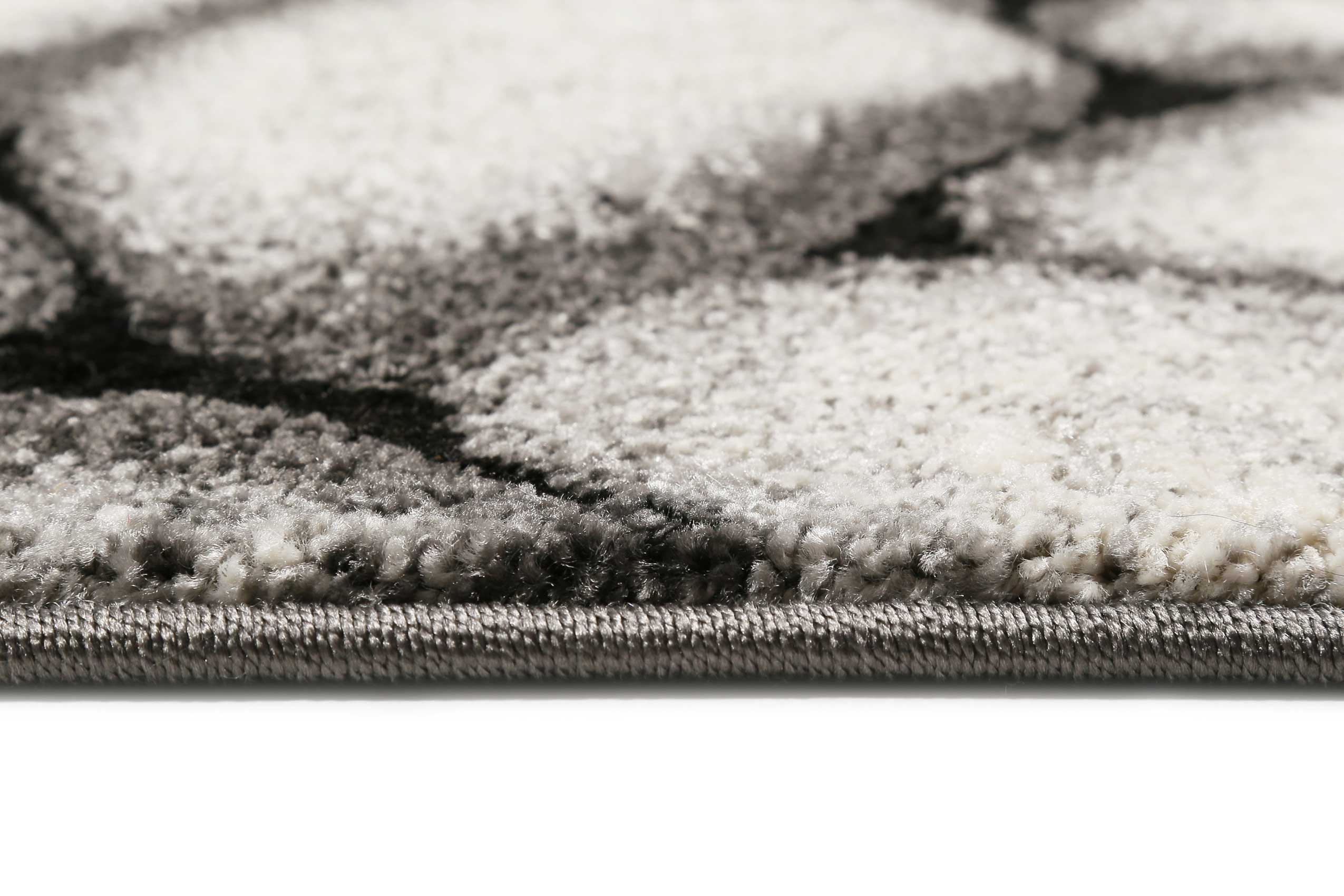 Teppich Grau Anthrazit Kurzflor "Stony Island" WECONhome