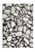 Teppich Grau Anthrazit Kurzflor "Stony Island" WECONhome