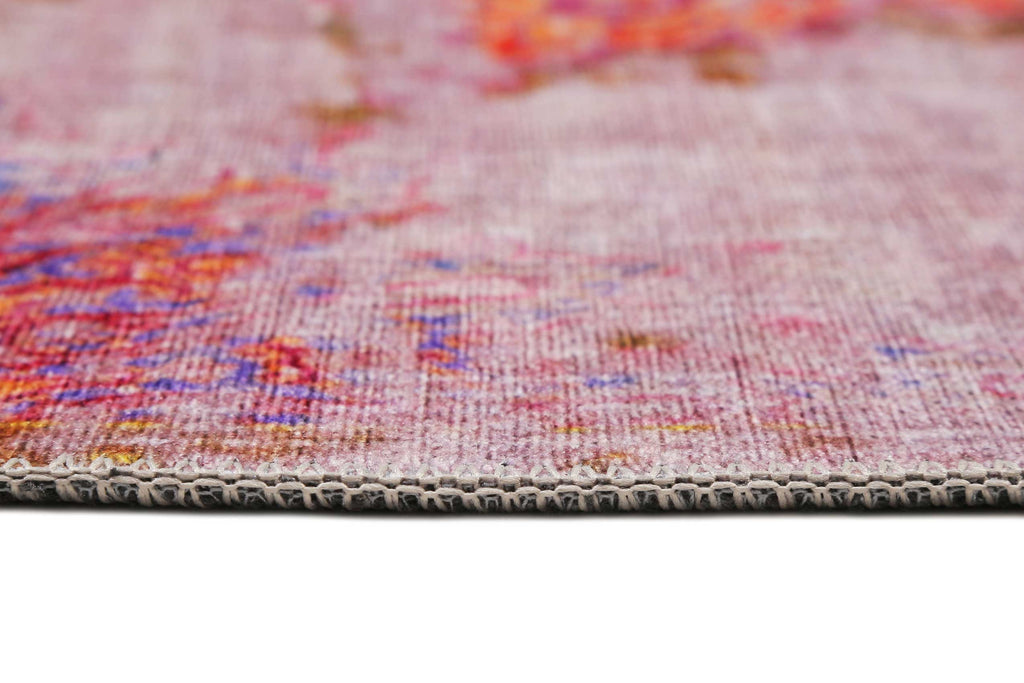 Vintage Teppich Beige Lila Gelb Blau "Sunkissed" WECONhome