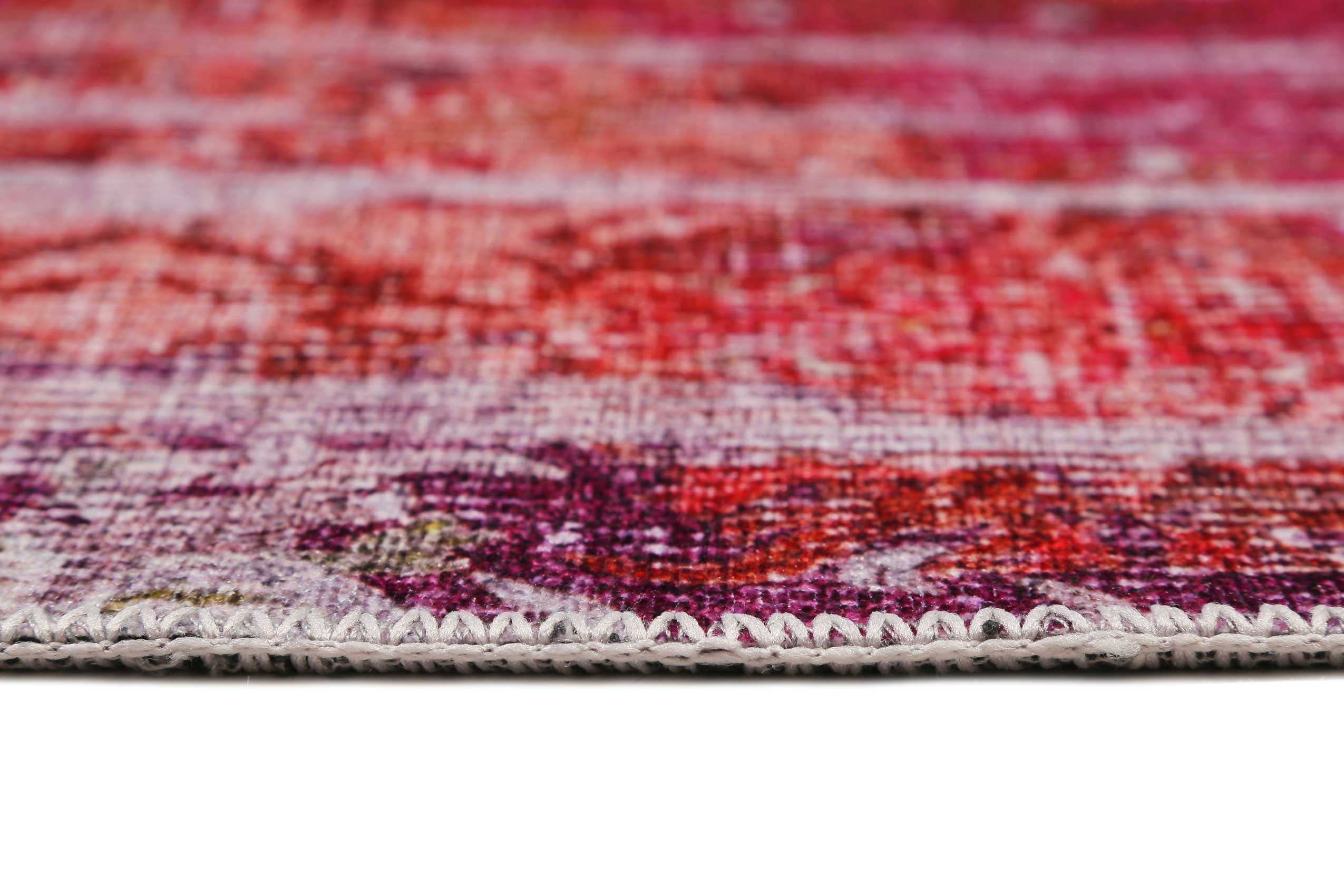 Vintage Teppich Rot Lila Orange Pink "Sunset in Faro" WECONhome