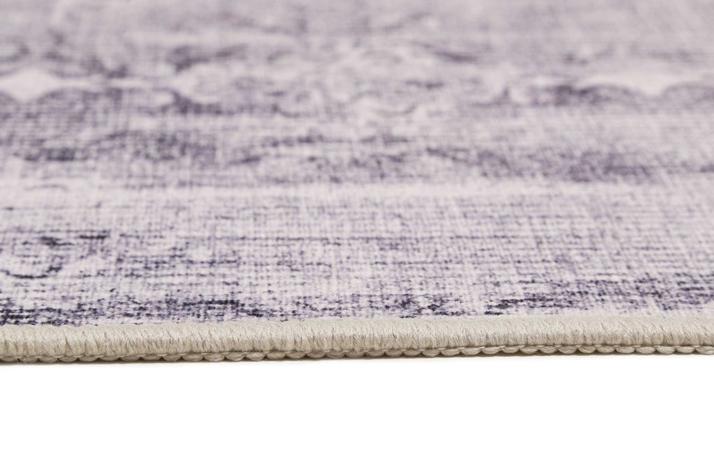 Badteppich Grau Aubergine Vintage "Sydney" WECONhome