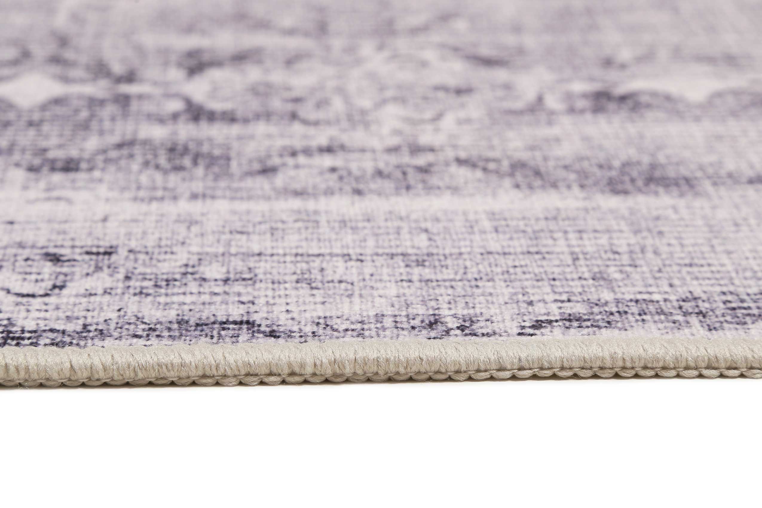 Badteppich Grau Aubergine Vintage "Sydney" WECONhome