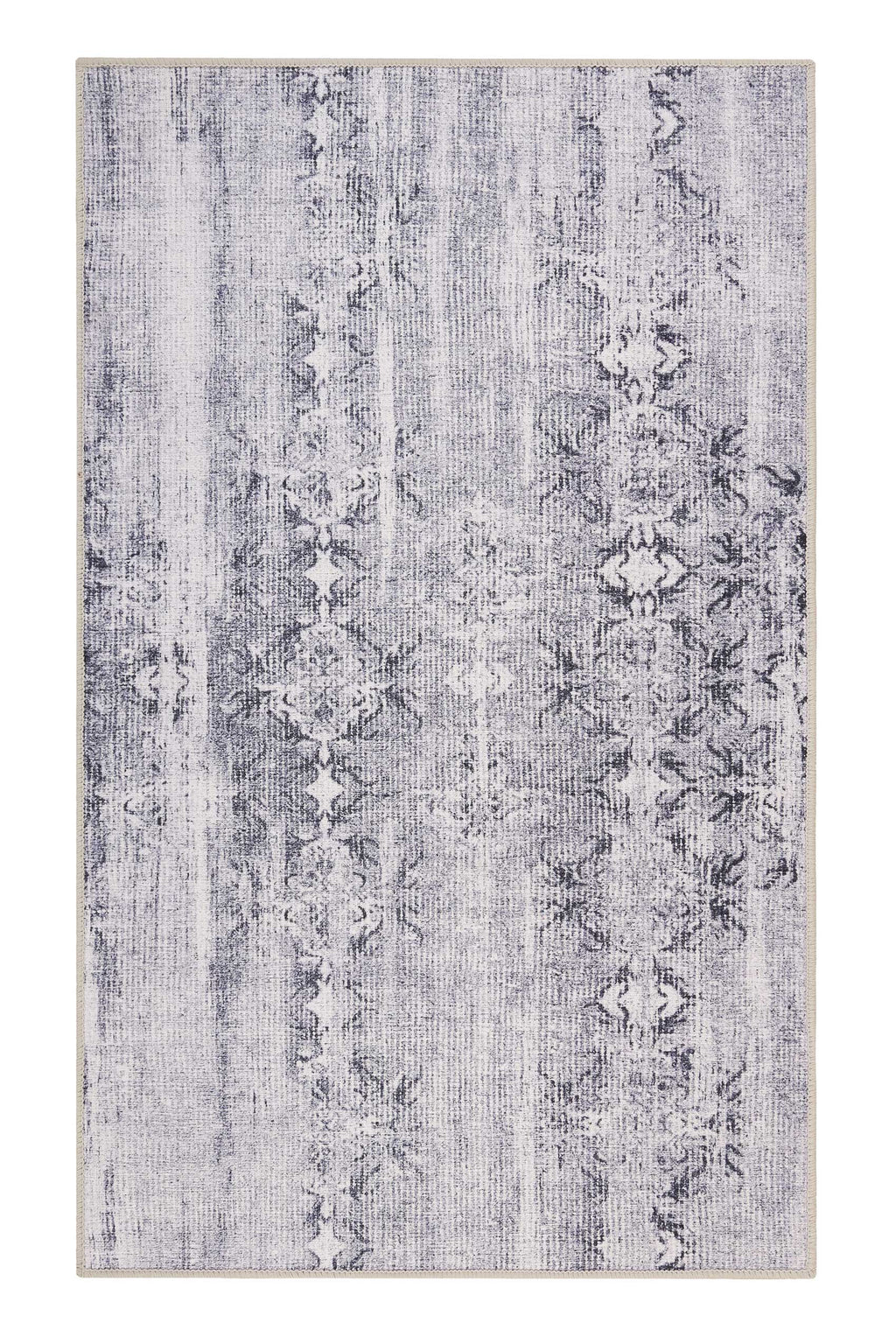 Badteppich Grau Aubergine Vintage "Sydney" WECONhome