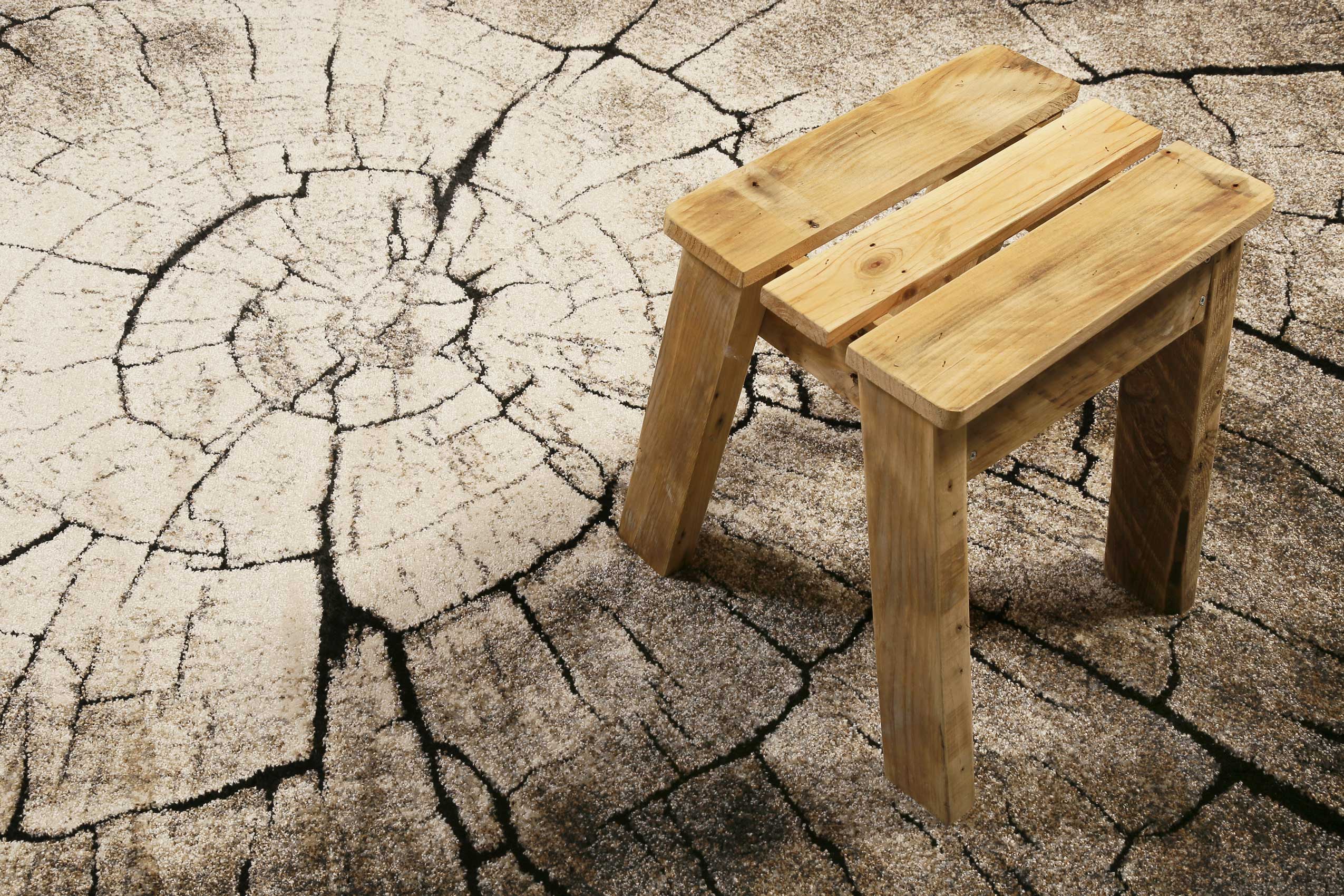 WECONhome Kurzflor Teppich "Wild Oak" holz braun
