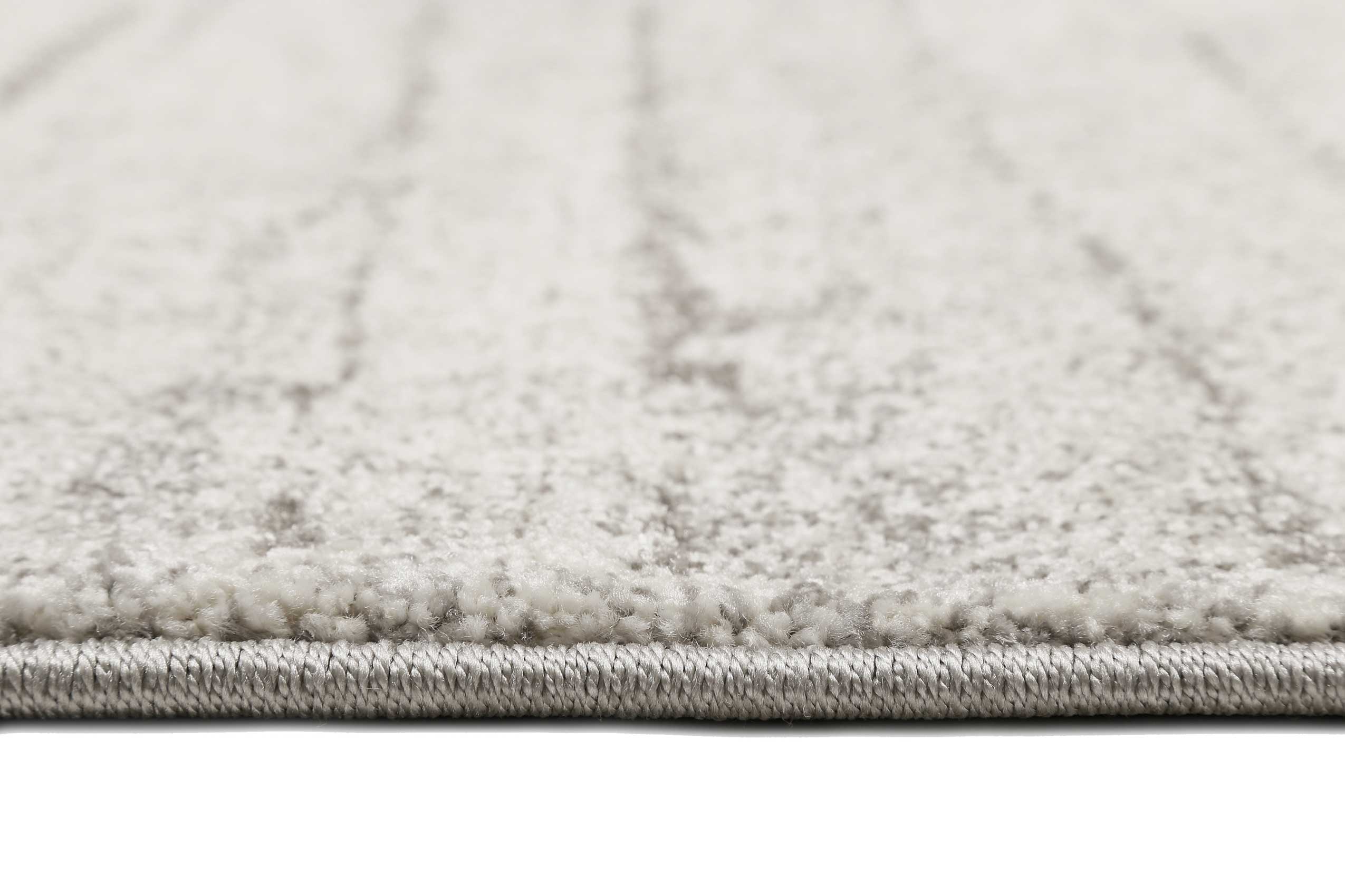Teppich Grau Creme Weiß Kurzflor "Woodland" WECONhome