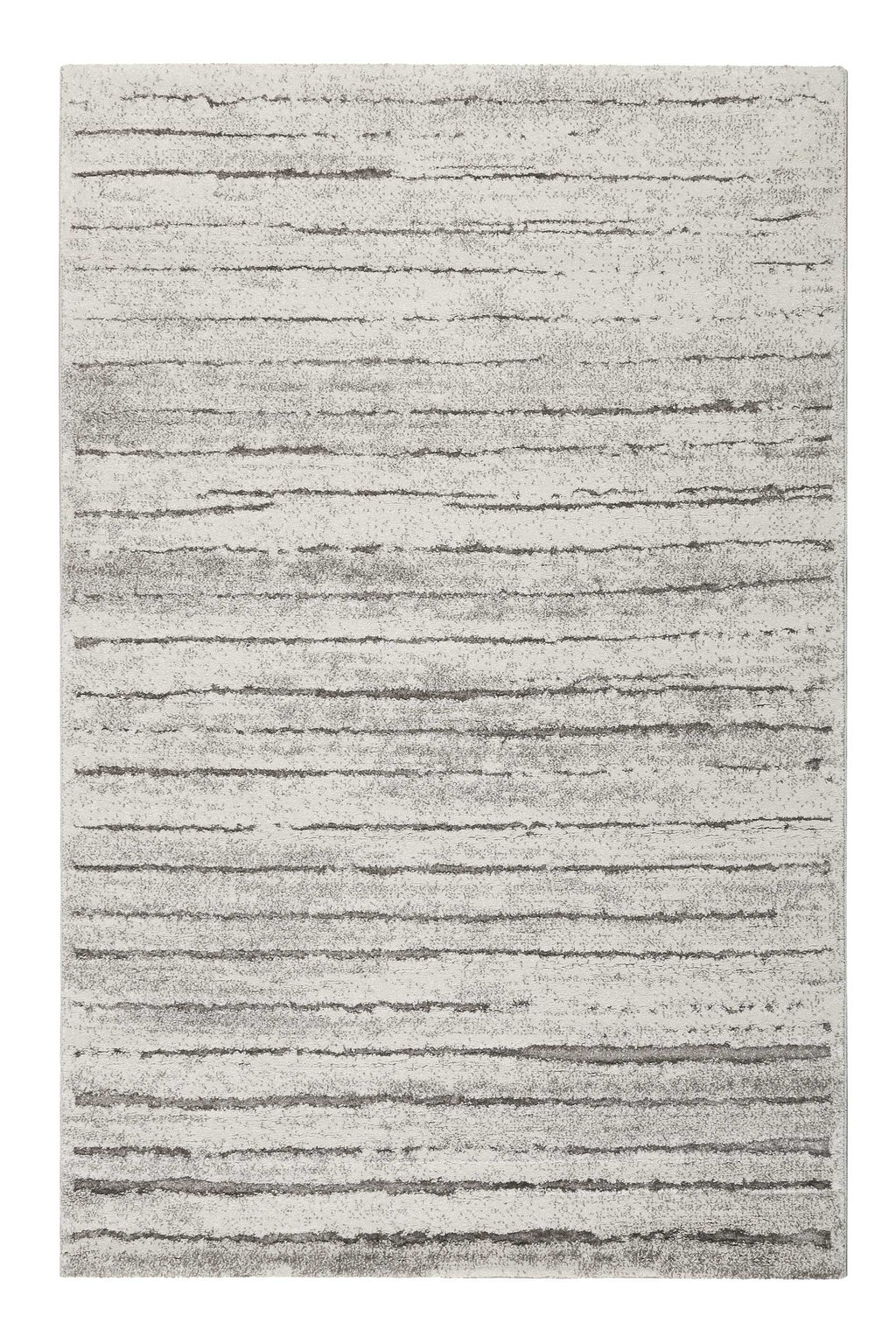 Teppich Grau Creme Weiß Kurzflor "Woodland" WECONhome