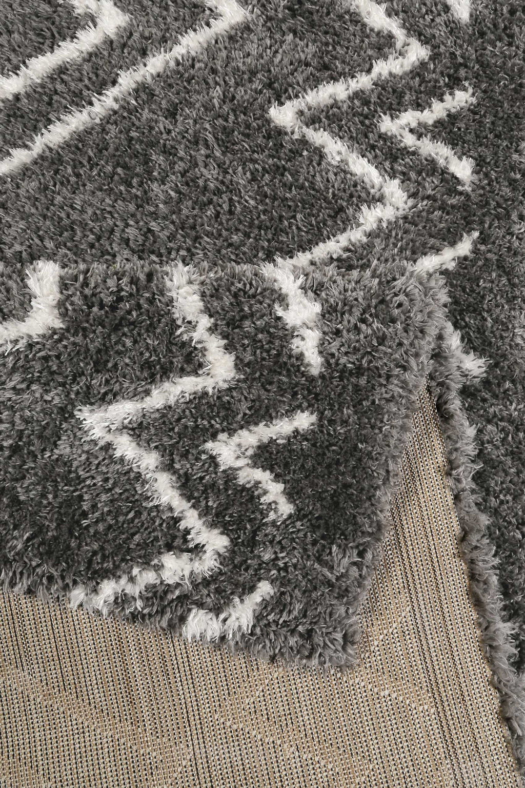 Teppich Grau Hochflor "Boho&Scandic Yagour" WECONhome