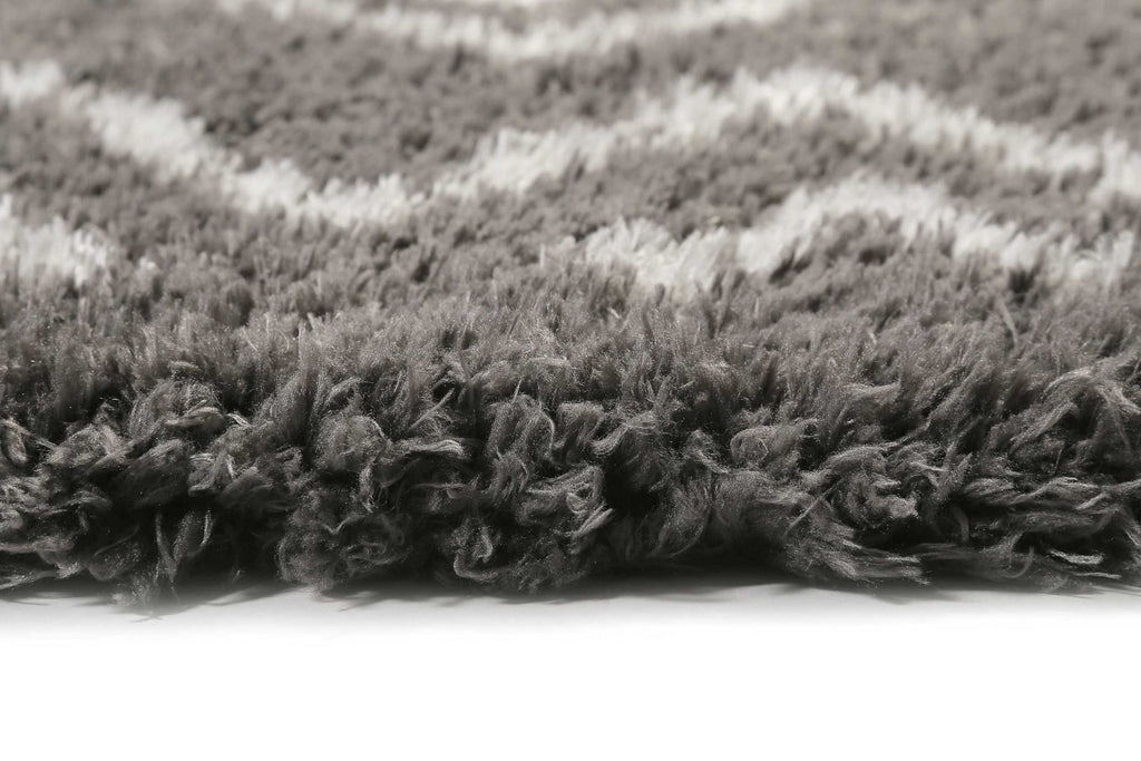 Teppich Grau Hochflor "Boho&Scandic Yagour" WECONhome